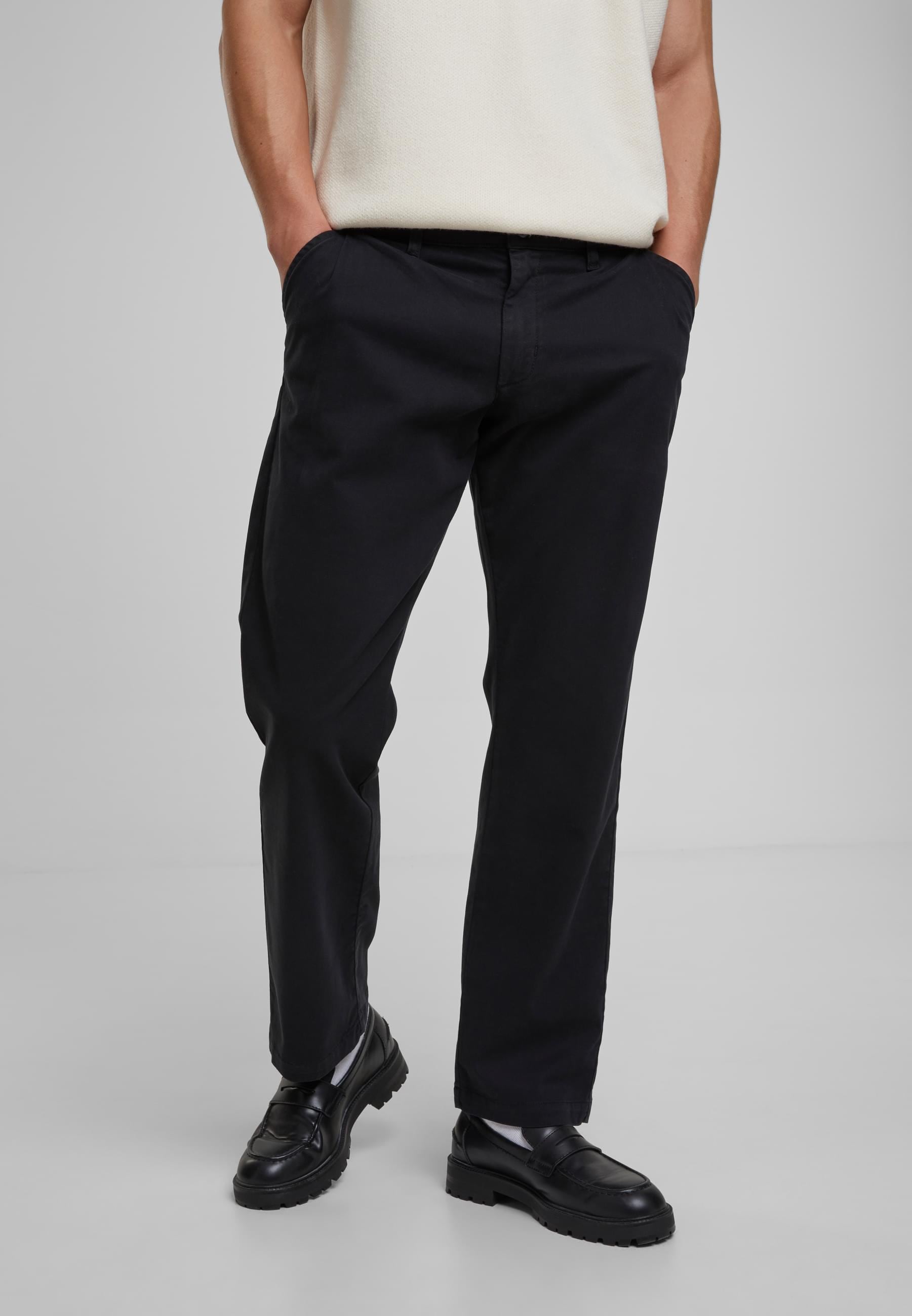 URBAN CLASSICS Stoffhose »Urban Classics Pleated Twill Pants«, (1 tlg.)