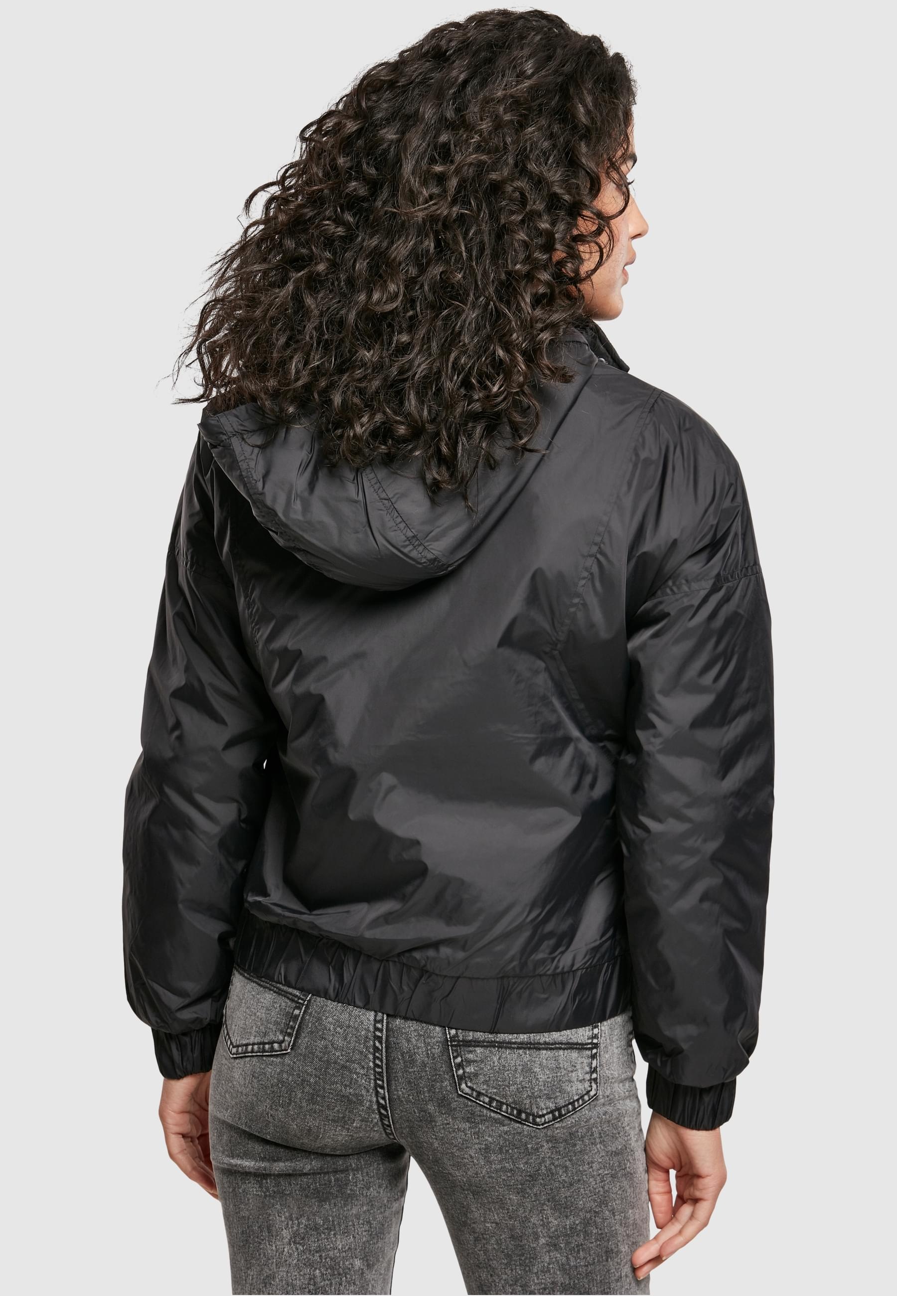 URBAN CLASSICS Allwetterjacke »Urban Classics Damen Ladies Panel Padded Pull Over Jacket«, (1 St.), mit Kapuze