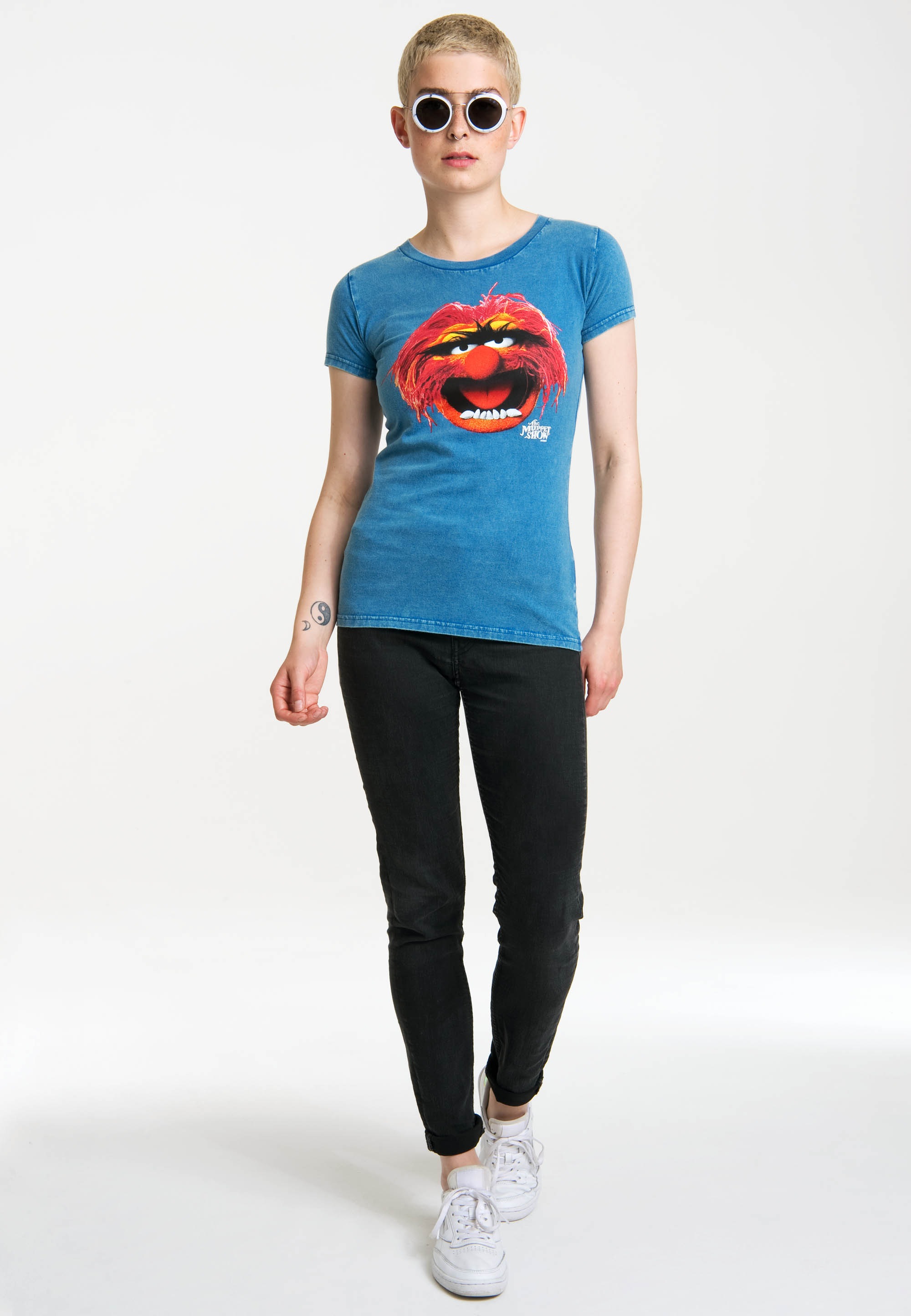 LOGOSHIRT T-Shirt »Das Tier«, mit tollem Muppet Show-Motiv