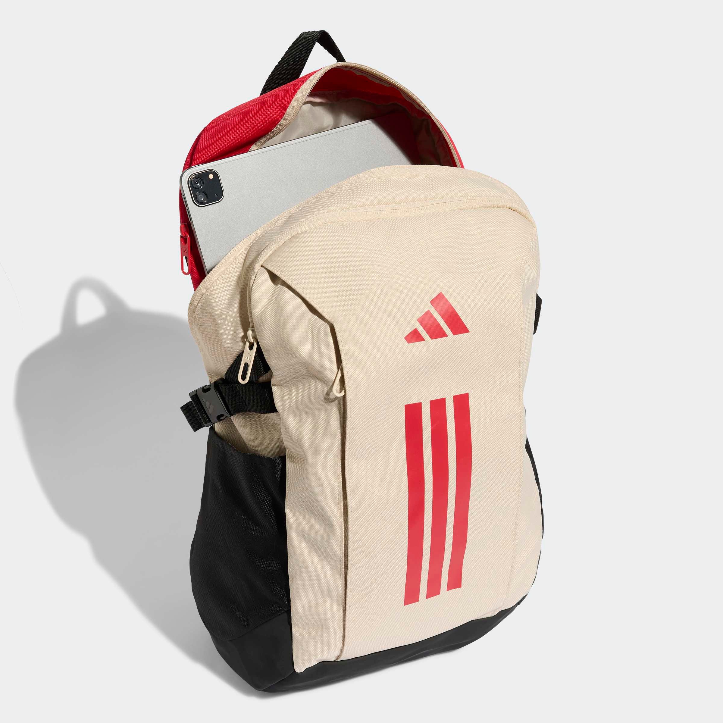 Rucksack ADIDAS PERFORMANCE "APWR VIII", crystal linen, pure ruby, Rucksäcke, Damen, Obermaterial: 100% Polyester, Rucksack 3