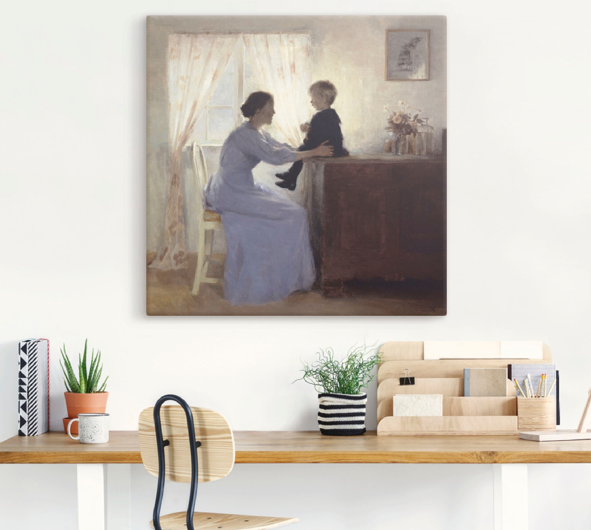 Artland Leinwandbild »Mutter und Kind. 1898«, Frau, (1 St.), auf Keilrahmen gespannt