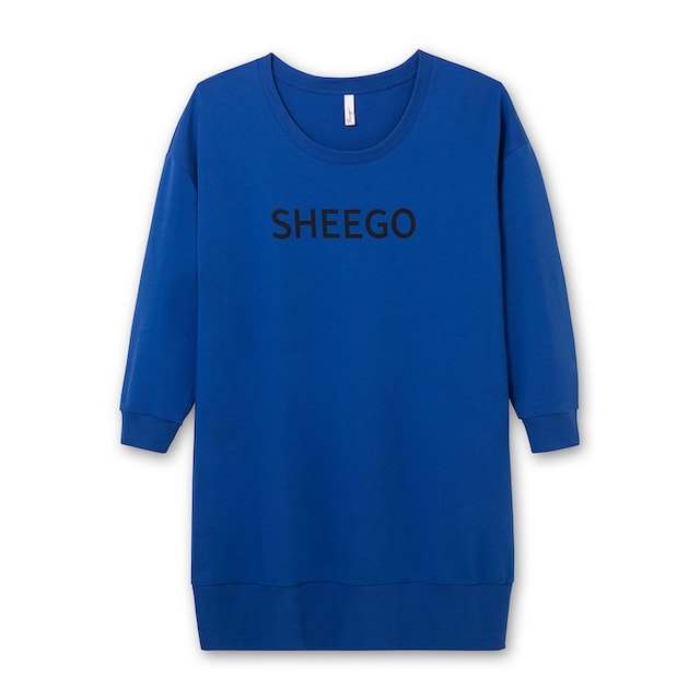 Sheego Sweatkleid »Große Größen«, mit Logo-Frontdruck online kaufen | BAUR