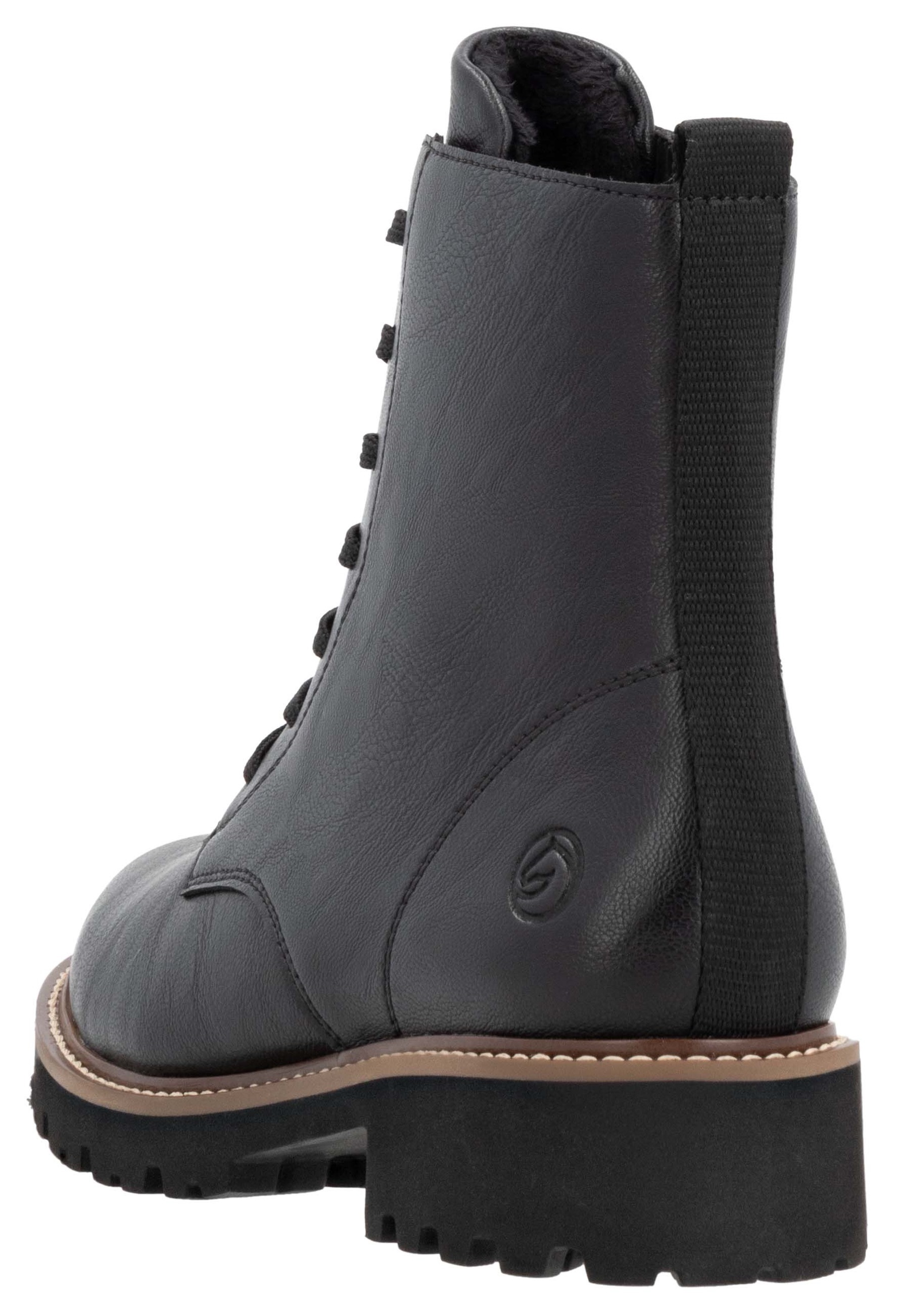 Remonte Schnürboots, Blockabsatz, Schnürstiefelette im Used Look günstig online kaufen