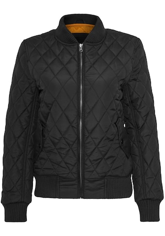 Allwetterjacke »Urban Classics Damen Ladies Diamond Quilt Nylon Jacket«, (1 St.), ohne...