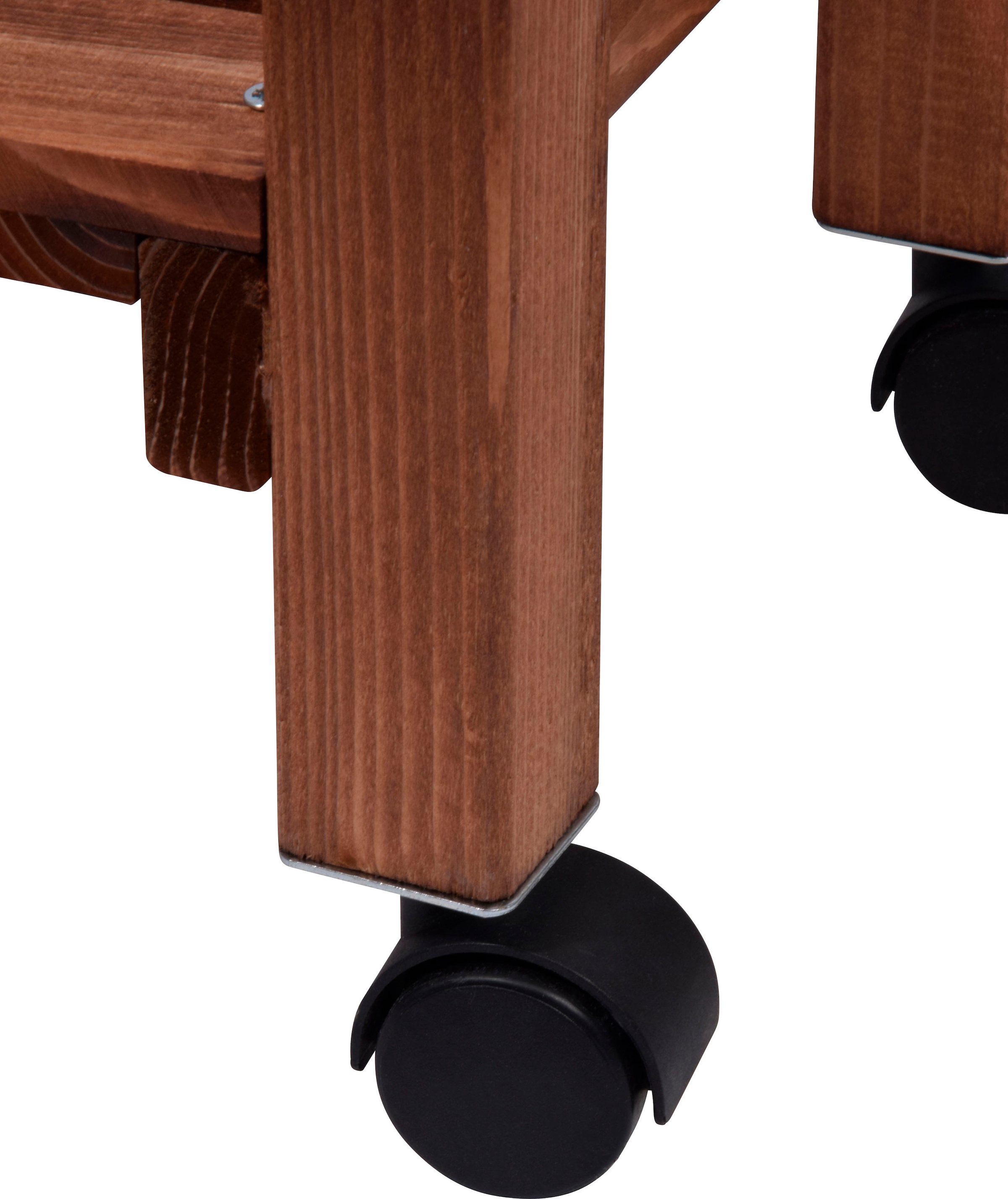 dobar Hochbeet rollbar, mit Rankgitter, braun