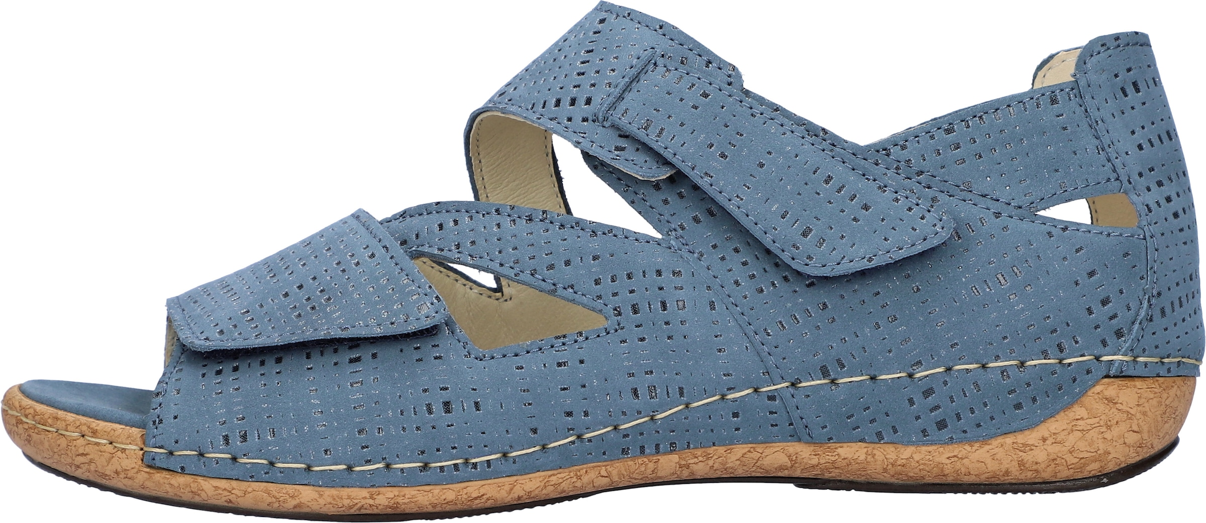 Waldläufer Sandale »HELIETT«, Keilsandalette, Sommerschuh, Komfortschuh, Klettverschlüsse, H-Weite