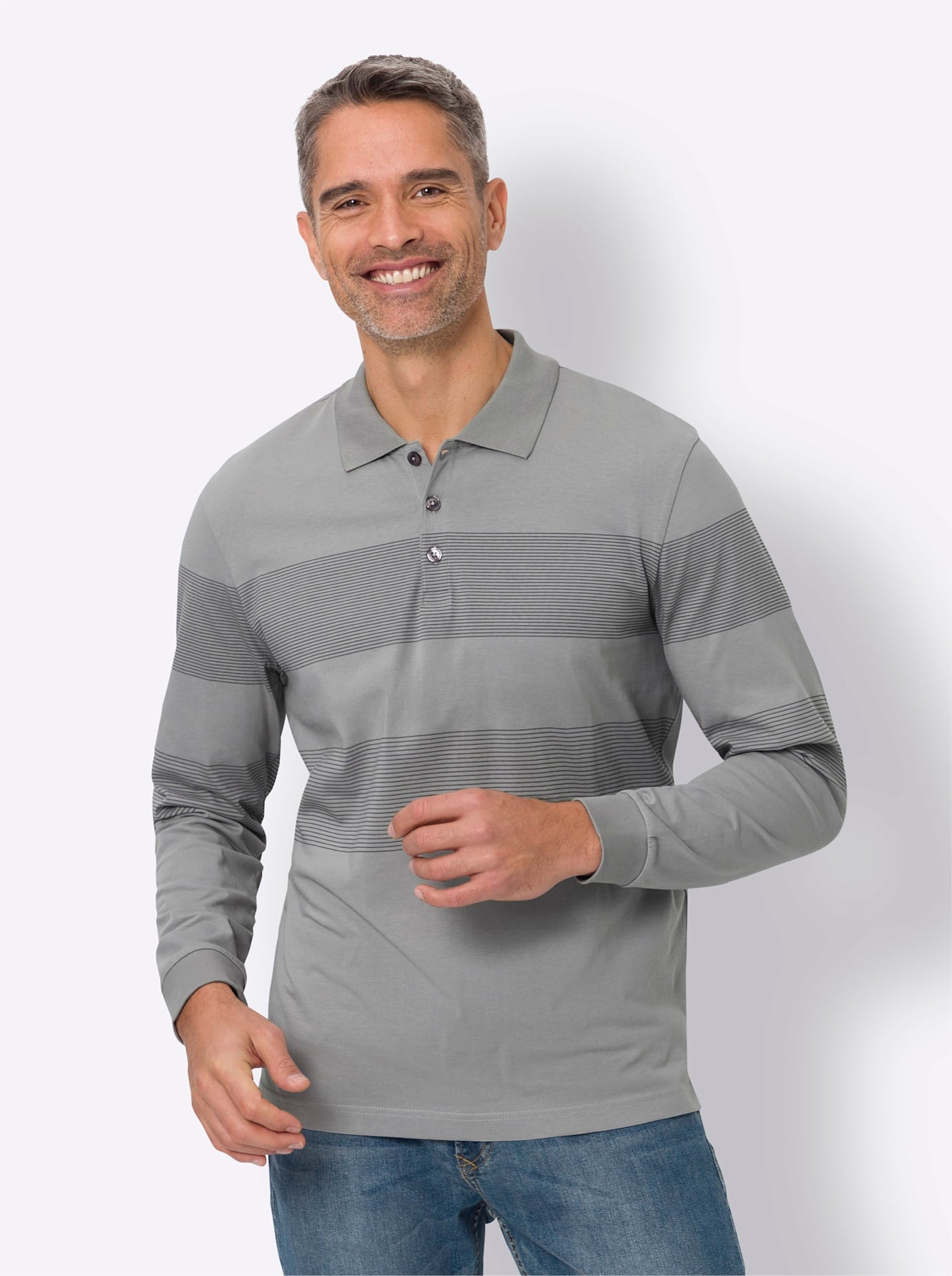 Classic Poloshirt »Langarm-Poloshirt«, (1 tlg.)