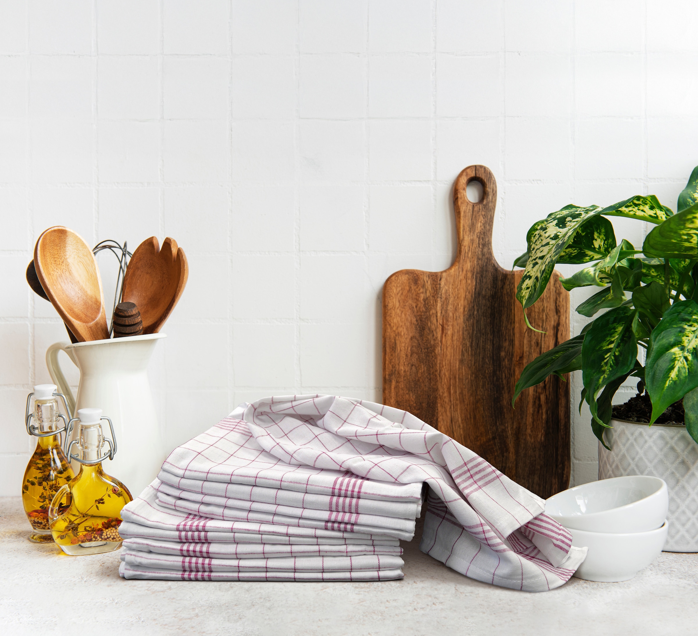 OTTO home Geschirrtuch »Klarissa«, (Packung, 10 tlg., 10 Geschirrtücher 50 x 70 cm)