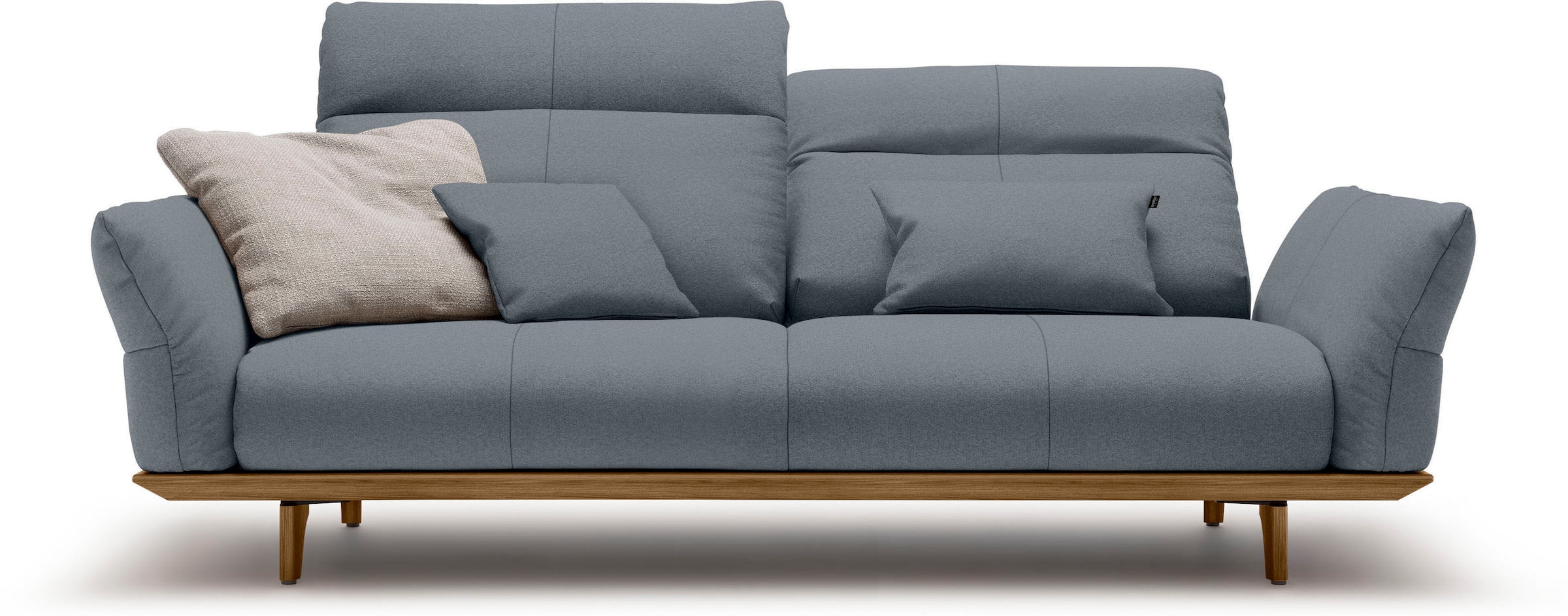 Creation BY ROLF BENZ 3-Sitzer "CR.460 Designsofa mit erstklassigem Sitzkomfort" Sockel in Nussbaum, Füße Nussbaum, Breite 208 cm