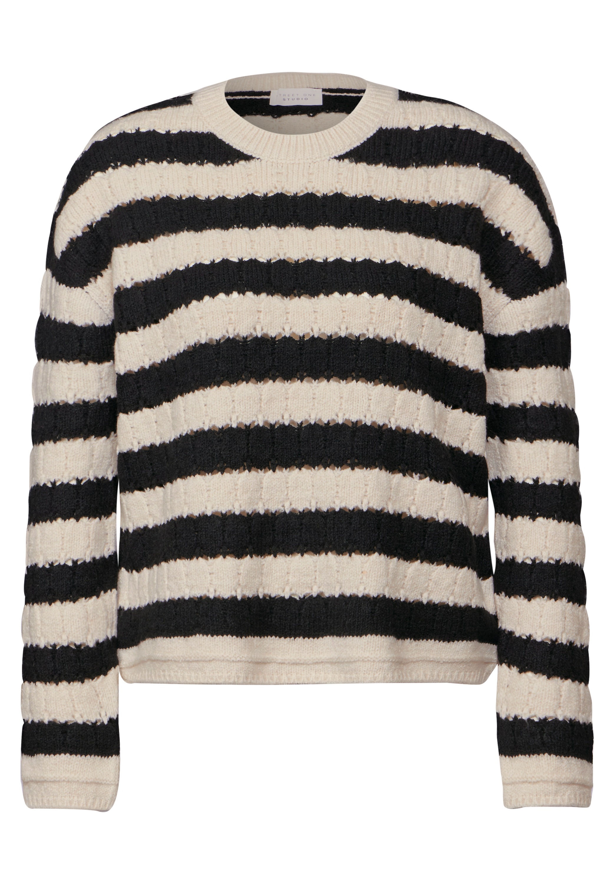 STREET ONE STUDIO Strickpullover, mit Rundhalsausschnitt