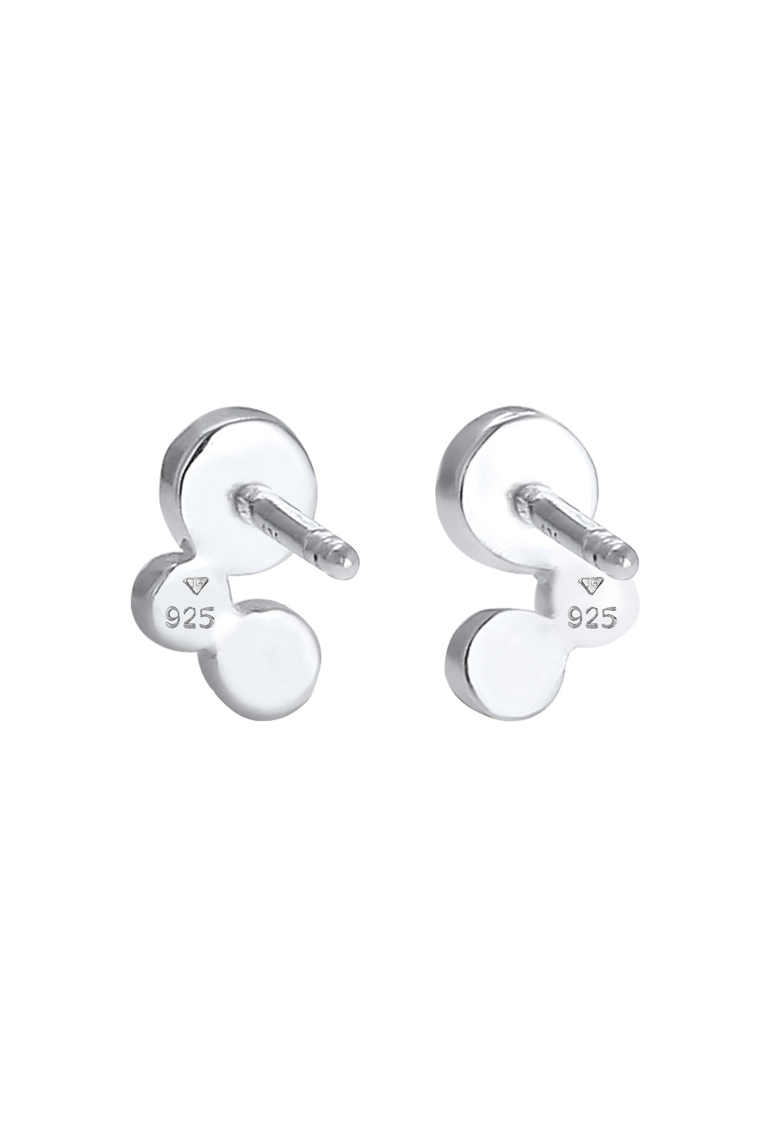 Elli Paar Ohrstecker »Kristalle Rund 925 Silber«