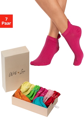 LASCANA Sneakersocken (Set 7 Paar Box) su klei...