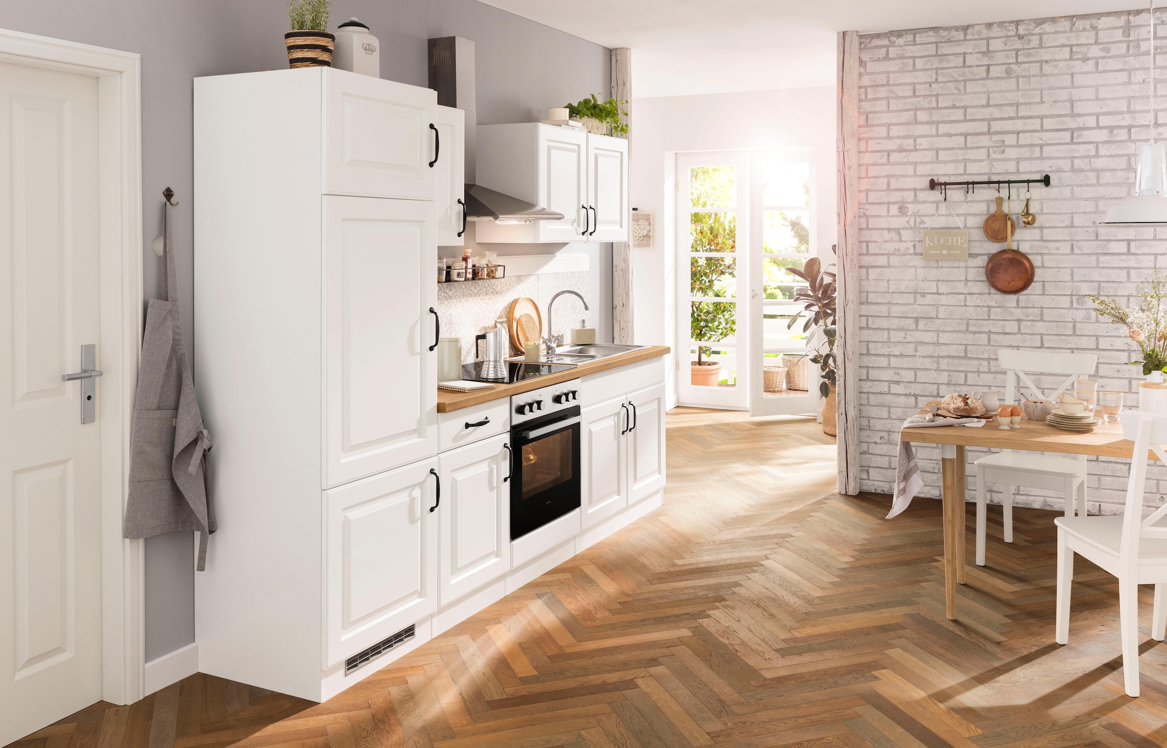 wiho Küchen Küchenzeile »Erla«, ohne E-Geräte, Breite 270 cm
