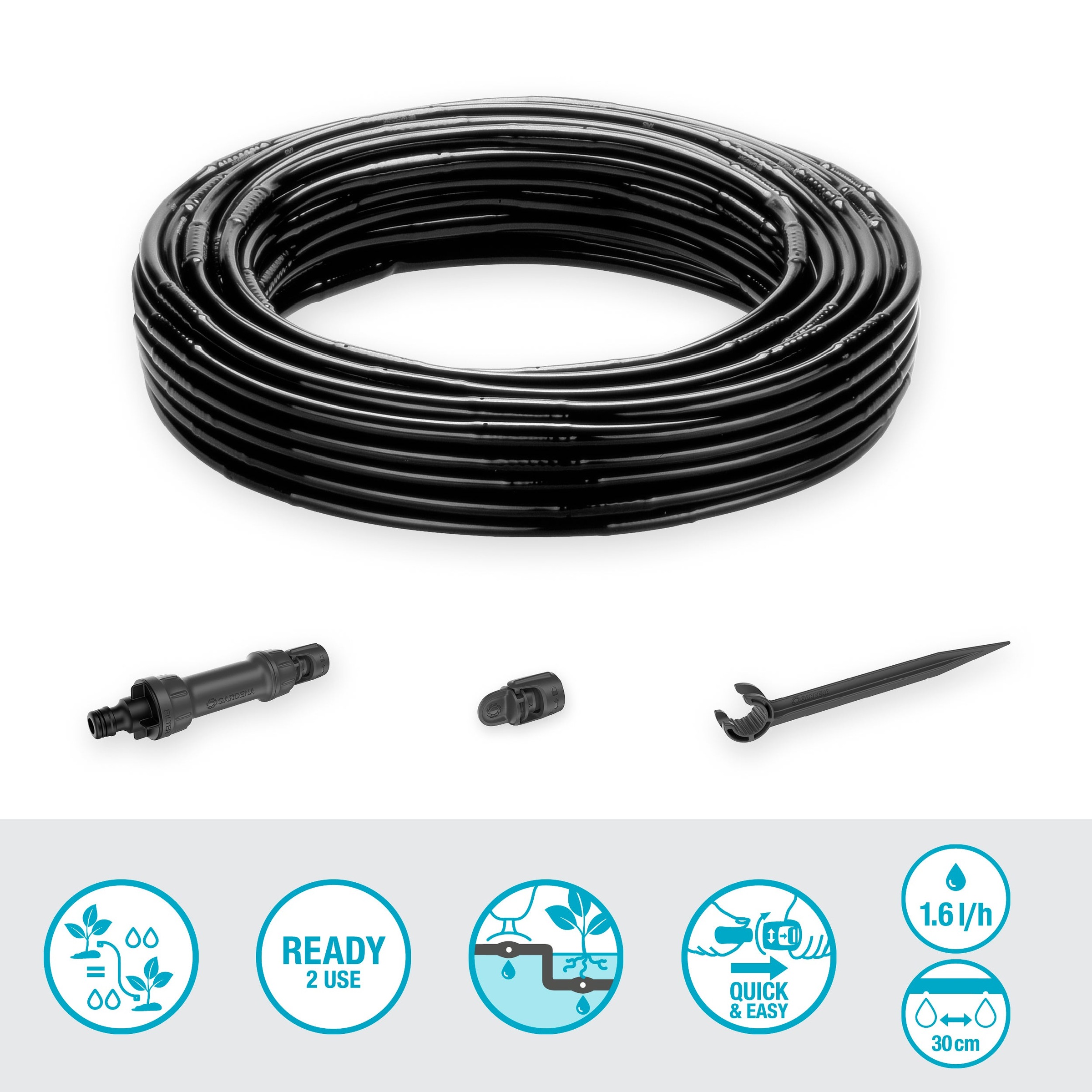 GARDENA Bewässerungssystem »Tropfbewässerung Set« ()  für Hecken und Büsche bis 25 m