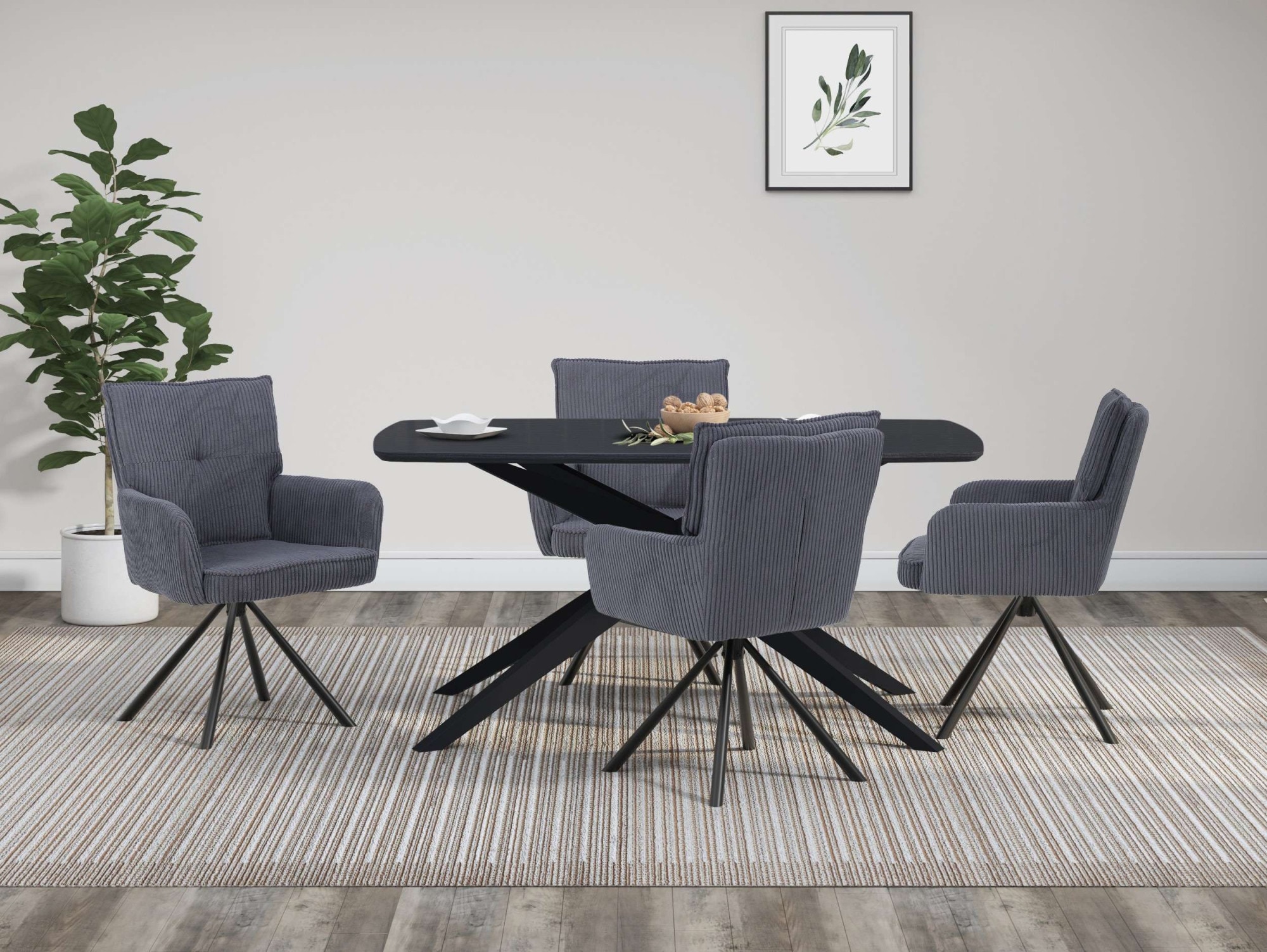 OTTO home Esszimmerstuhl "Les Choux" () 2 Stk. gepolsterte Rückenlehne, Arm günstig online kaufen