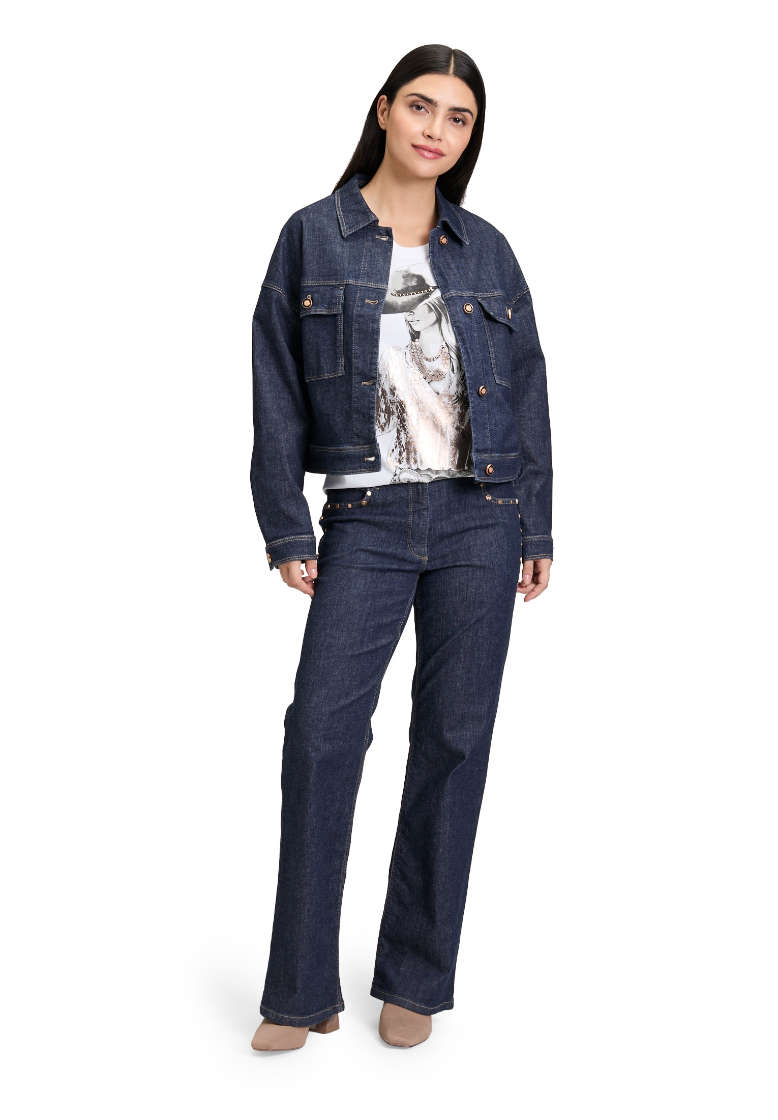 Betty Barclay Slim-fit-Jeans »Betty Barclay Casual-Hose mit Waschung«
