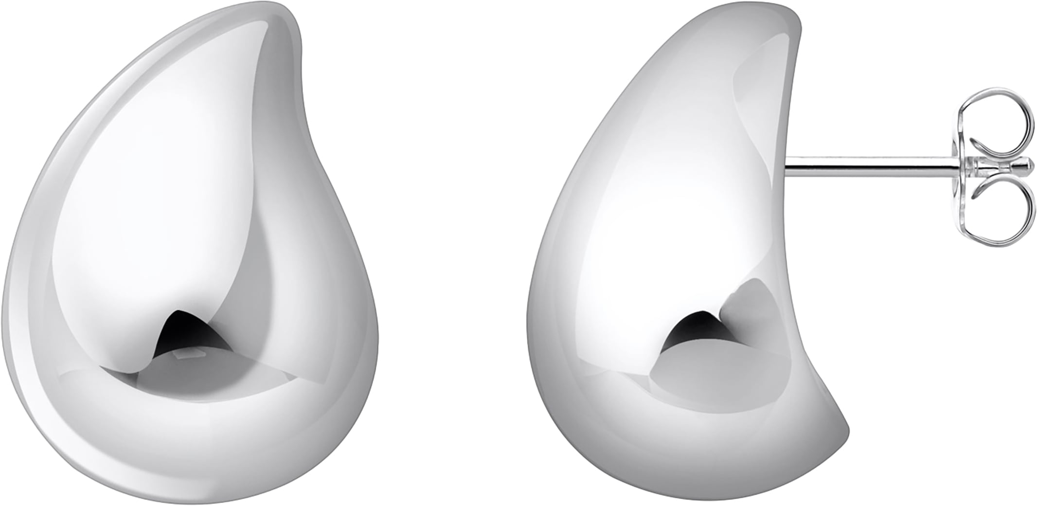 Paar Ohrstecker »in organischer Tropfenform, H2299-001-21, H2299-413-39«