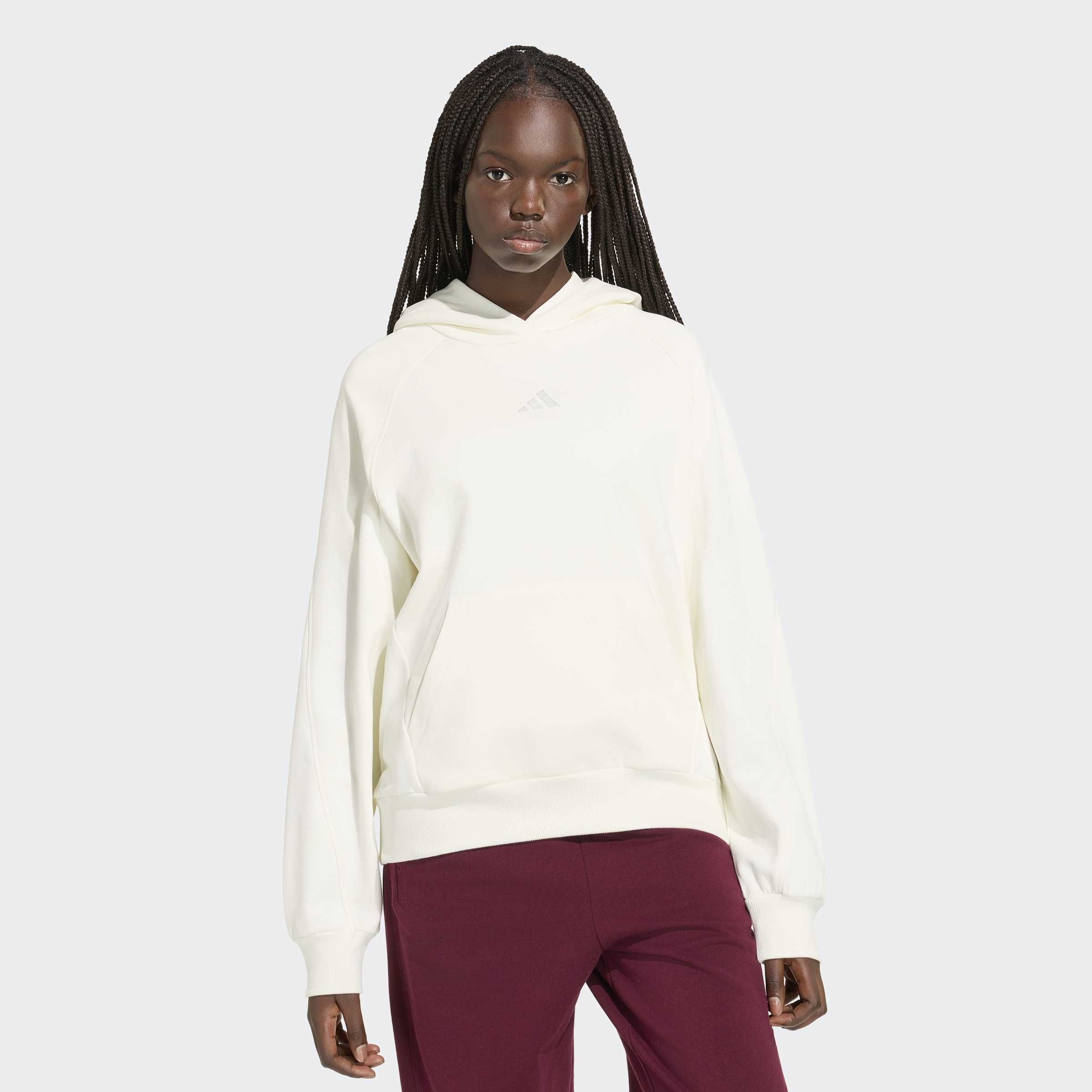 adidas Sportswear Kapuzensweatshirt "ADIDAS KIT HOODIE, KLEINES LOGO", Schwere Premium-Qualität, robuste Stoffstruktur