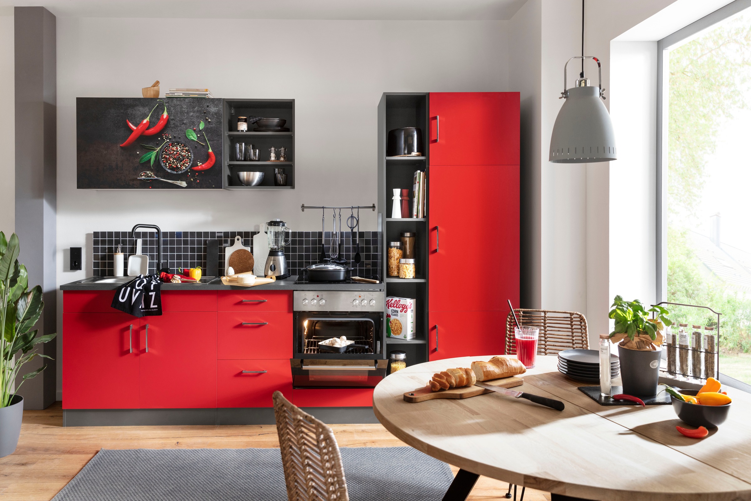 KOCHSTATION Küchenzeile "KS-Paris – Küchen mit einzigartigen Fotomotiven au günstig online kaufen