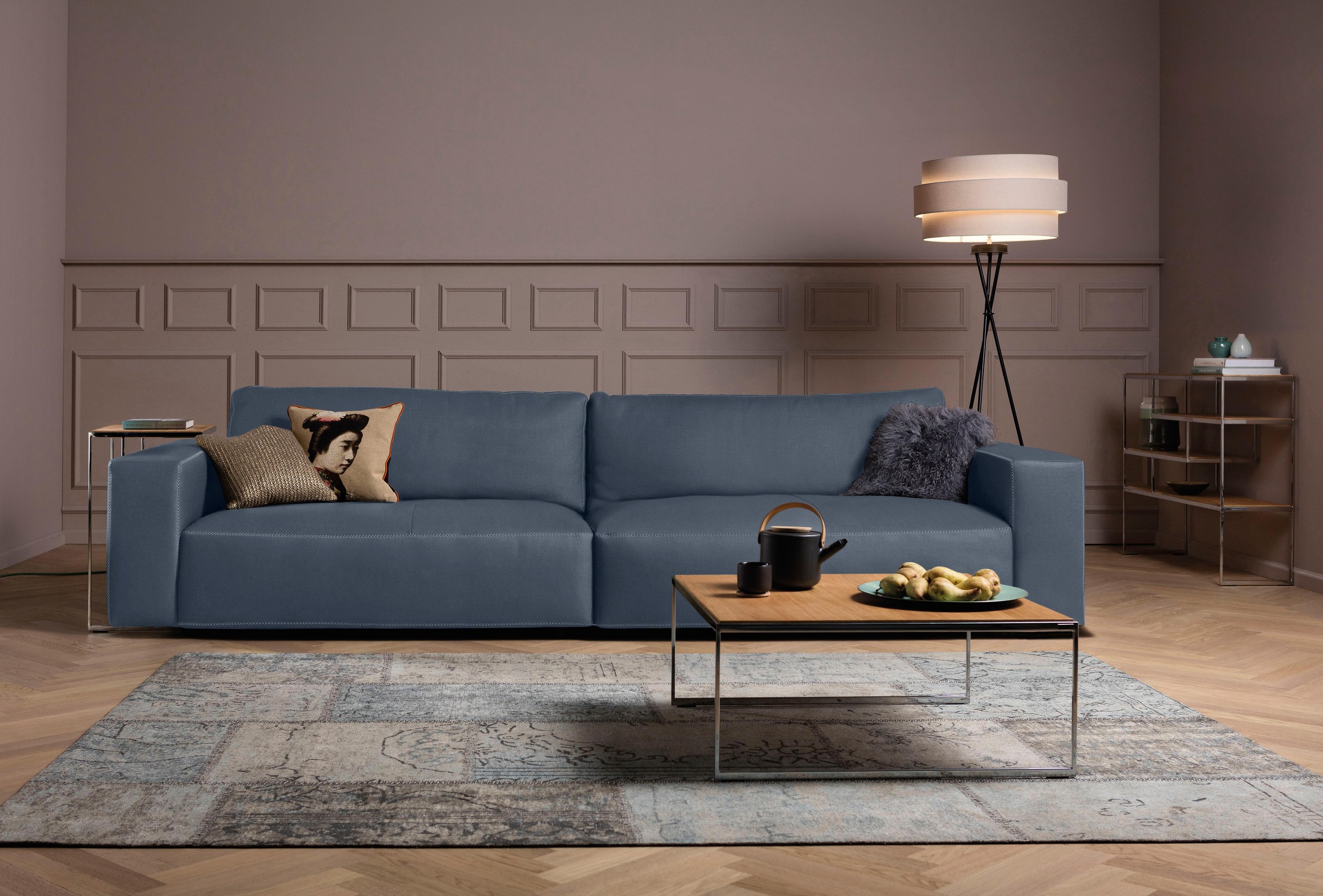 Musterring Big-Sofa »LUCIA«, in vielen Qualitäten und 4 unterschiedlichen Nähten, 3-Sitzer