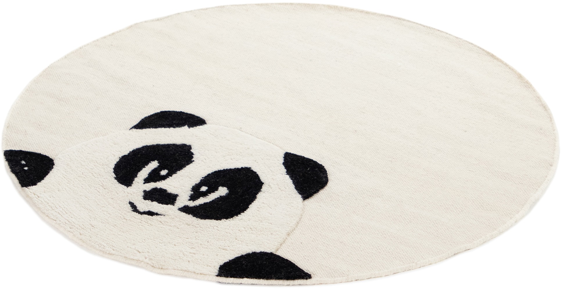 carpetfine Kinderteppich »Panda« rund 0,6 mm Höhe