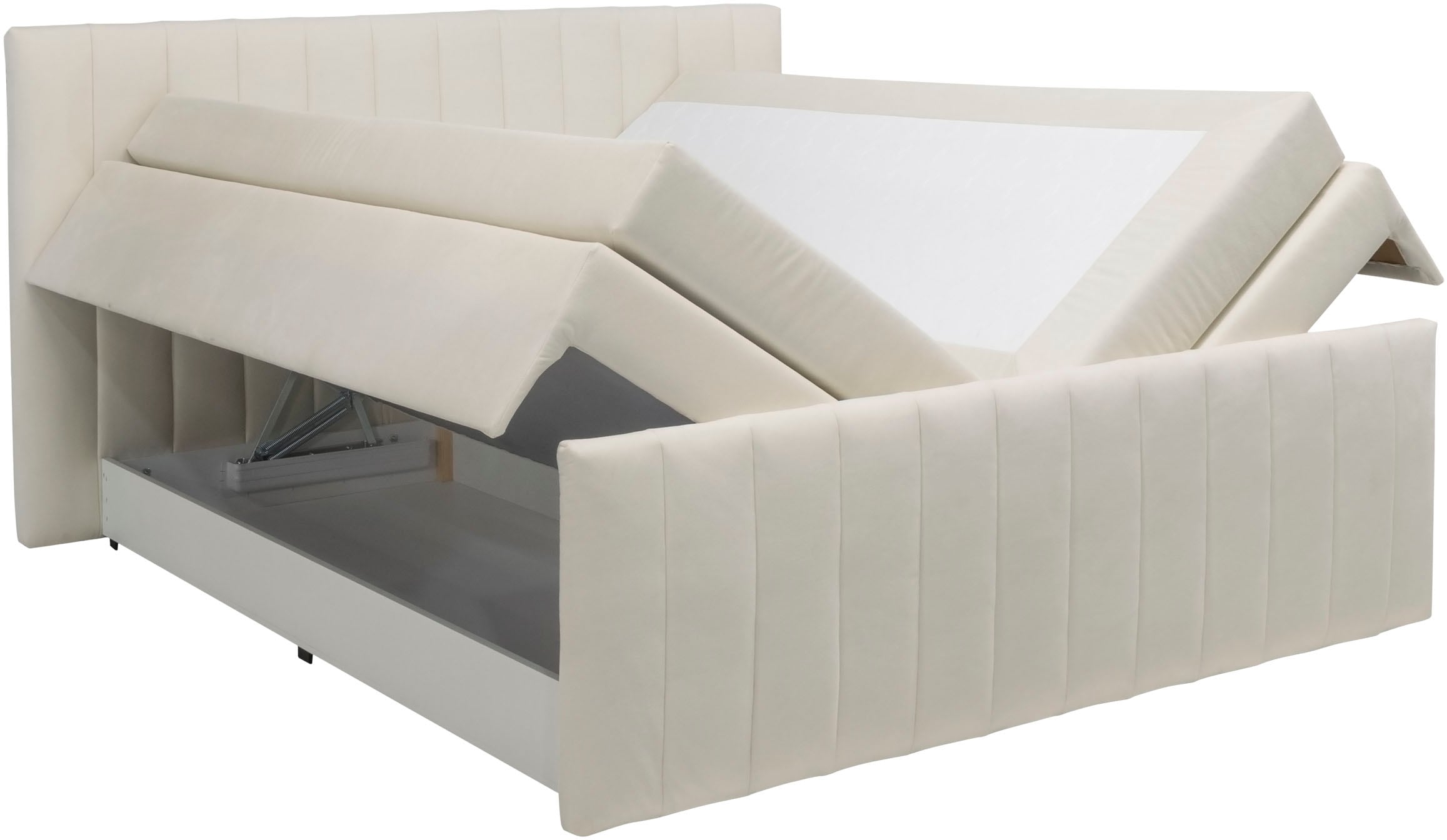 INOSIGN Boxspringbett »Effy inkl. Bettkasten und Topper, erhältlich in der Breite 180x200cm«, wahlweise in H3 oder H4 wählbar