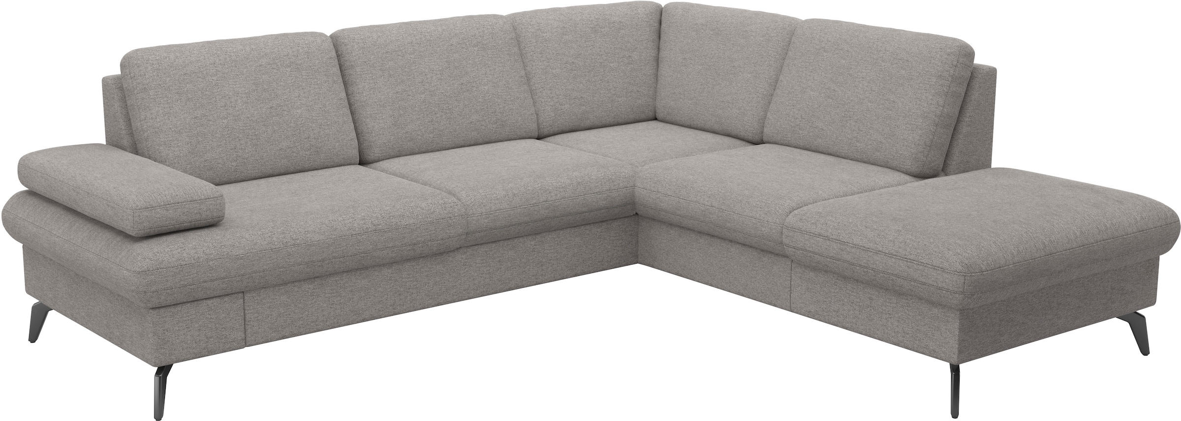 sit&more Ecksofa »Morris Jubi L-Form«, inkl. Armteilfunktion und 1 Zierkissen, wahlweise mit Bettfunktion
