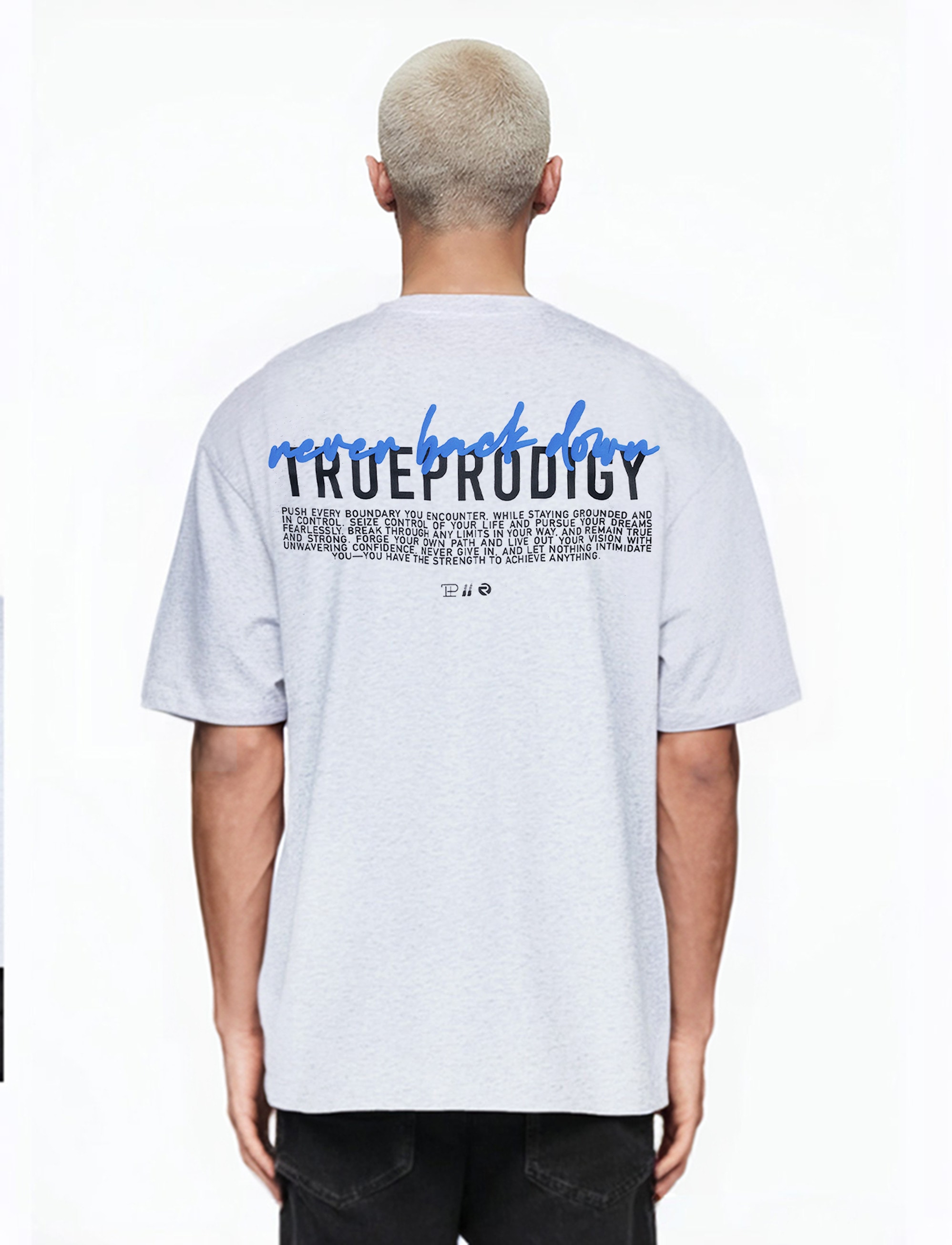 trueprodigy Oversize-Shirt "Lior Logo Print Oversized Rundhals"