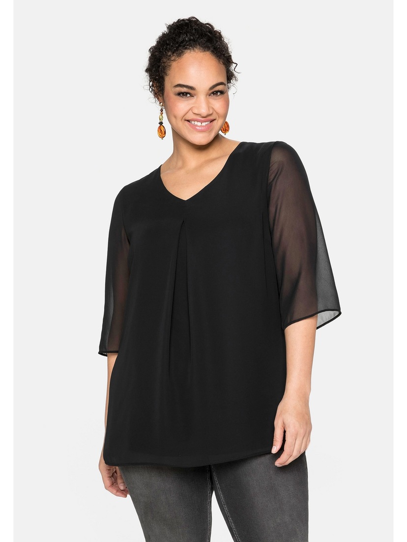 Tamaris Shirtbluse, mit abgerundetem Saum - NEUE KOLLEKTION online  bestellen | BAUR