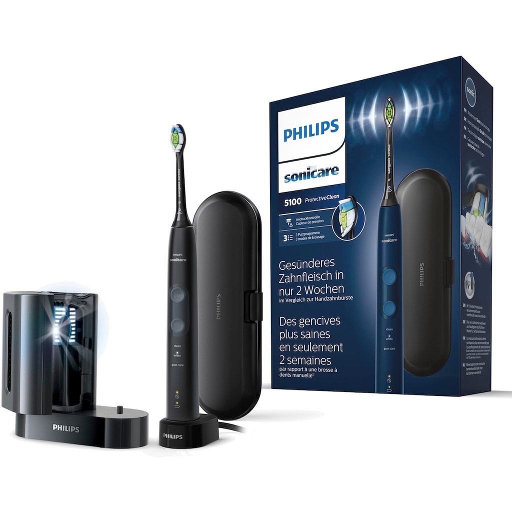 Philips Sonicare Elektrische Zahnbürste »ProtectiveClean 5100 HX6851/53«, 1 St. Aufsteckbürsten