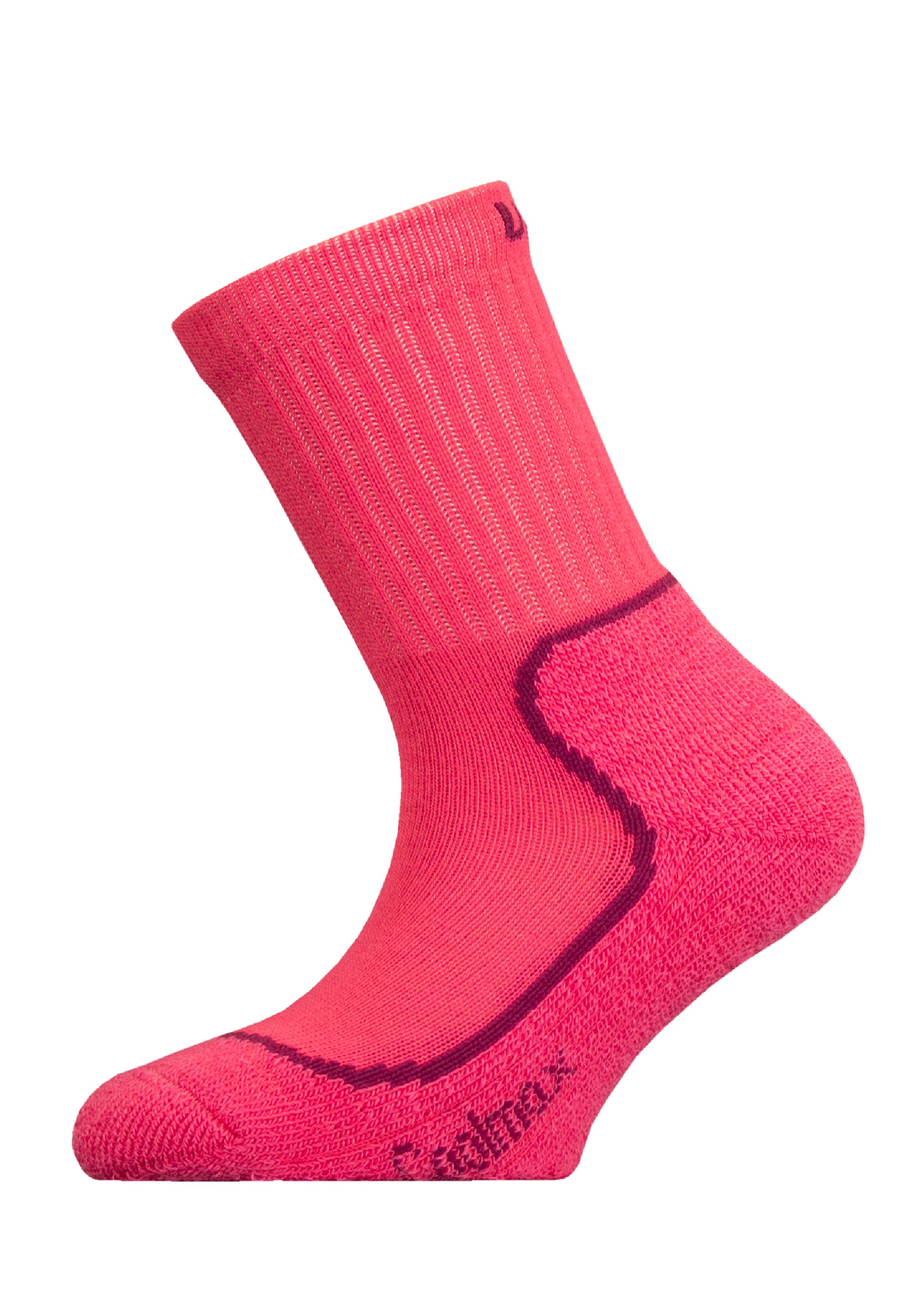 UPHILLSPORT Jungen Socken "KEVO JR", Gr. 31, pink, 40% Polyester, 28% Wolle, 20% Polypropylen, 11% Polyamid, 1% Elasthan, unifarben, Socken, mit