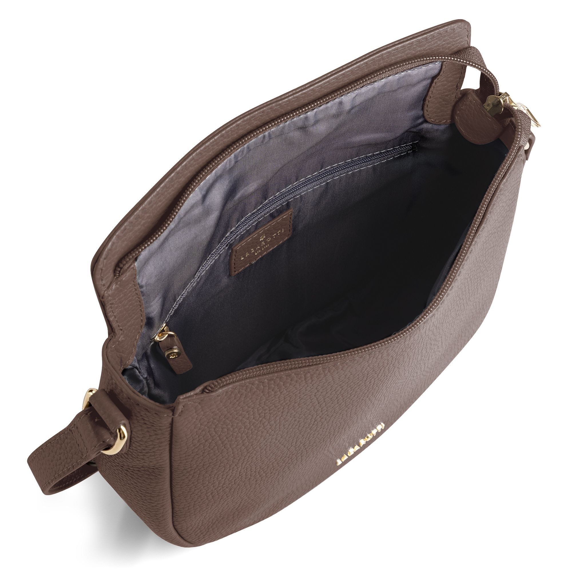 Lazarotti Umhängetasche »Bologna Leather Crossbody Umhängetasche Leder 25 cm«