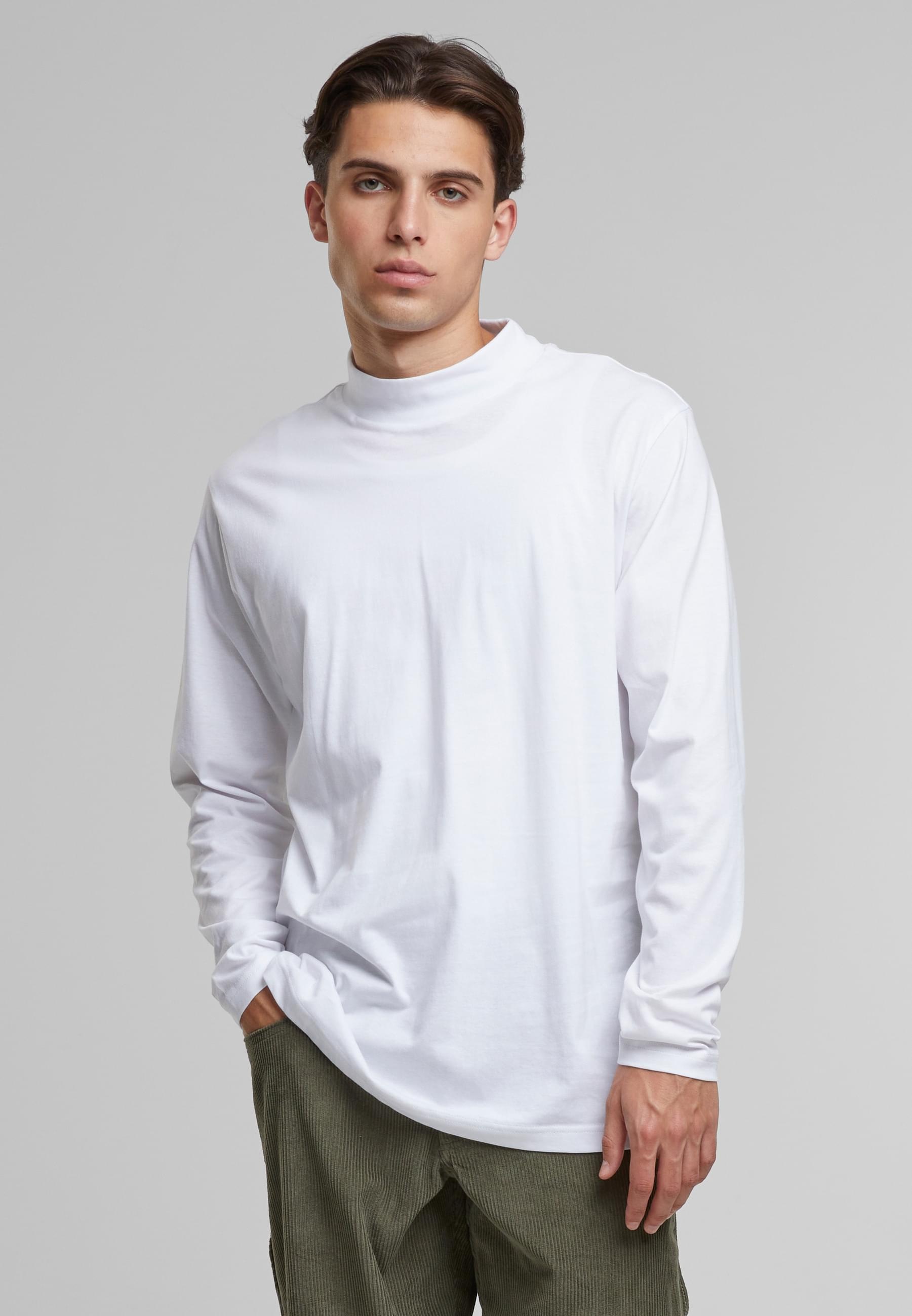 URBAN CLASSICS Longsleeve »Urban Classics Mock Neck Longsleeve«, (1 tlg.)