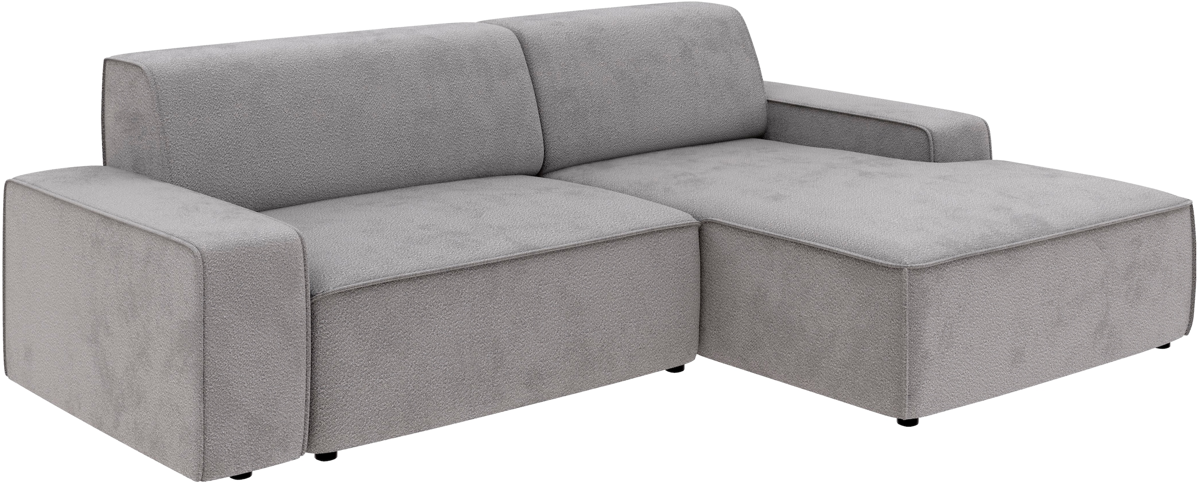 TRENDMANUFAKTUR Ecksofa »Graz, wahlweise mit Sitzvorschub und Bettkasten, L-Form, Breite 246 cm«, in Cord-, haustierfreundlichem LEO Struktur- oder LUMOS-3D-Bezug