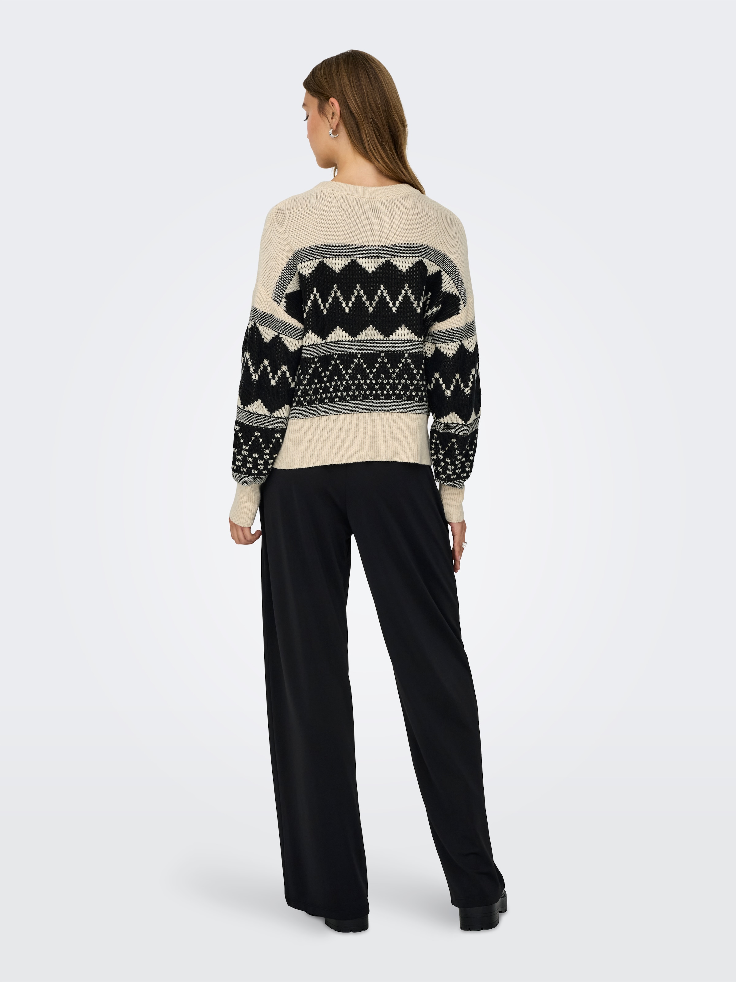 ONLY Strickpullover »ONLMELINE LS SEQUIN O-NECK KNT«