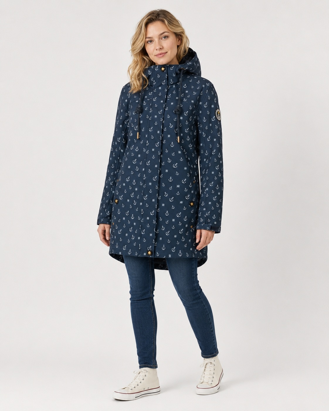 ankerglut Funktionsjacke »Friesennerz Ankerglutschein II Regenmantel, Longjacket« auch in Großen Größen erhältlich