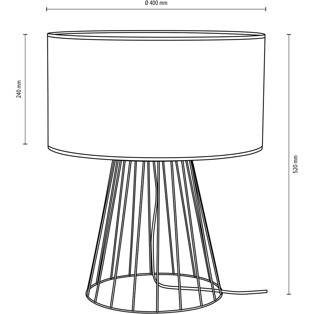 BRITOP LIGHTING Tischleuchte »Swan«, 1 flammig-flammig