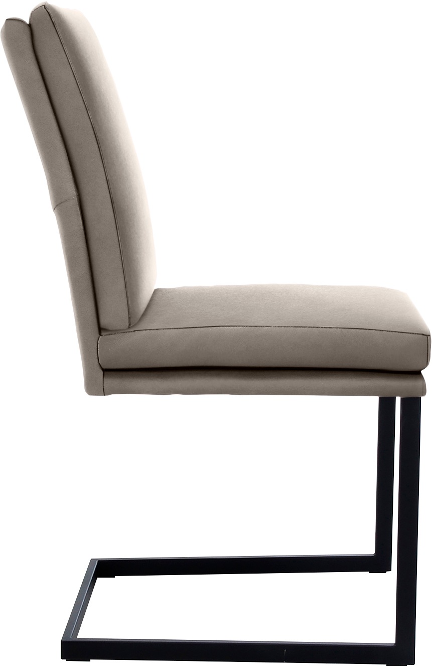 Thumbnail - K+W Komfort & Wohnen Freischwinger () stabiles Hochkantrohr, Untergestell in Edelstahloptik oder schwarz