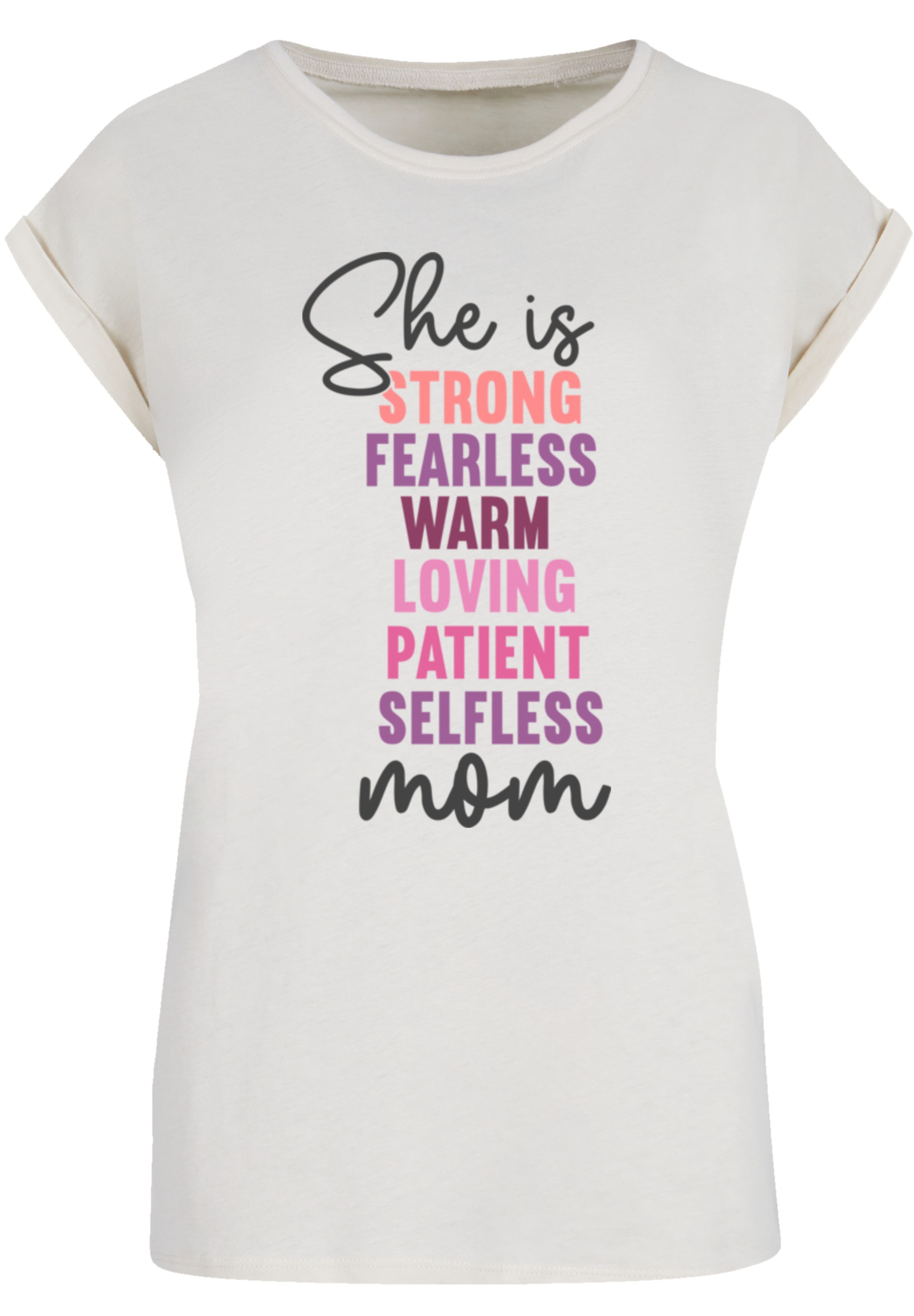 F4NT4STIC T-Shirt »Mothers Day Strong & Fearless Mom Inspirational Quote«, Premium Qualität
