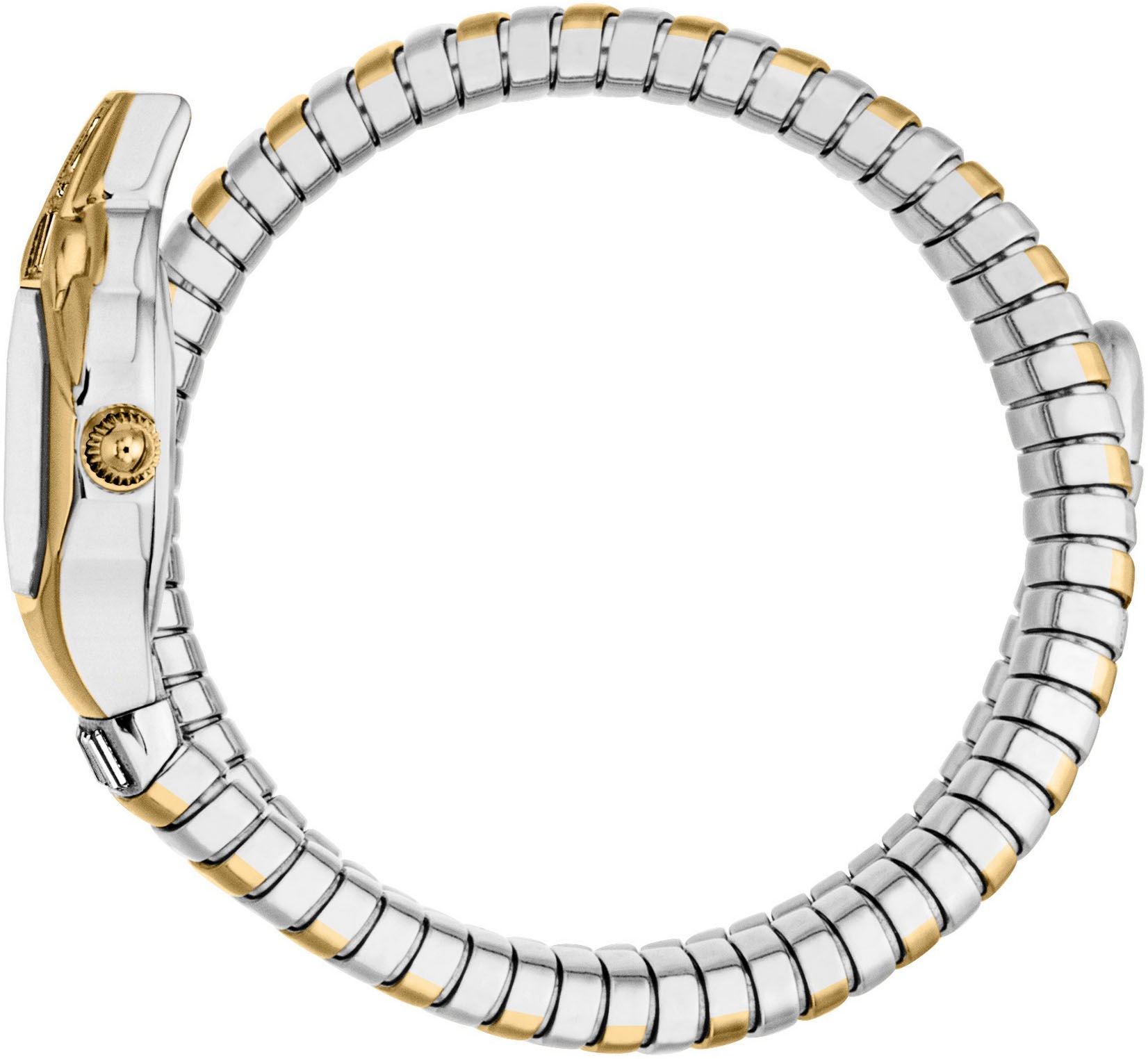 Just Cavalli Time Quarzuhr »Signature Snake«, Armbanduhr,Damenuhr,Edelstahlband,Perlmutt-Zifferblatt,Kristallsteine