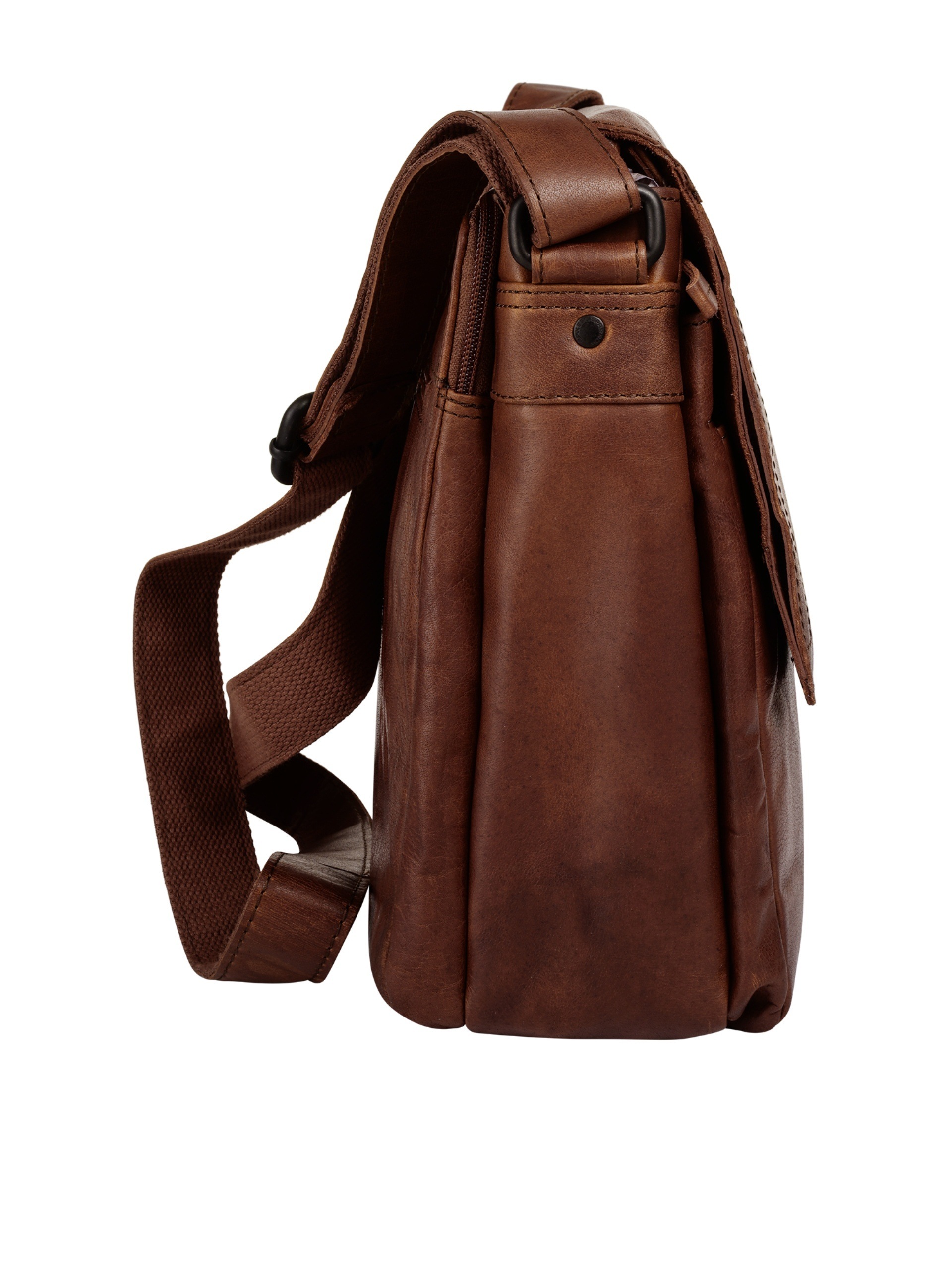 Spikes & Sparrow Messenger Bag, echt Leder