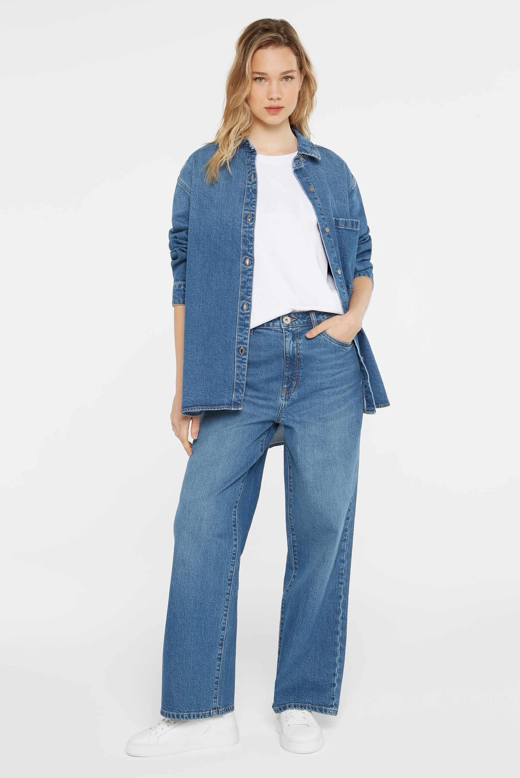 SENSES.THE LABLE Regular-fit-Jeans su hoher Leibhöhe
