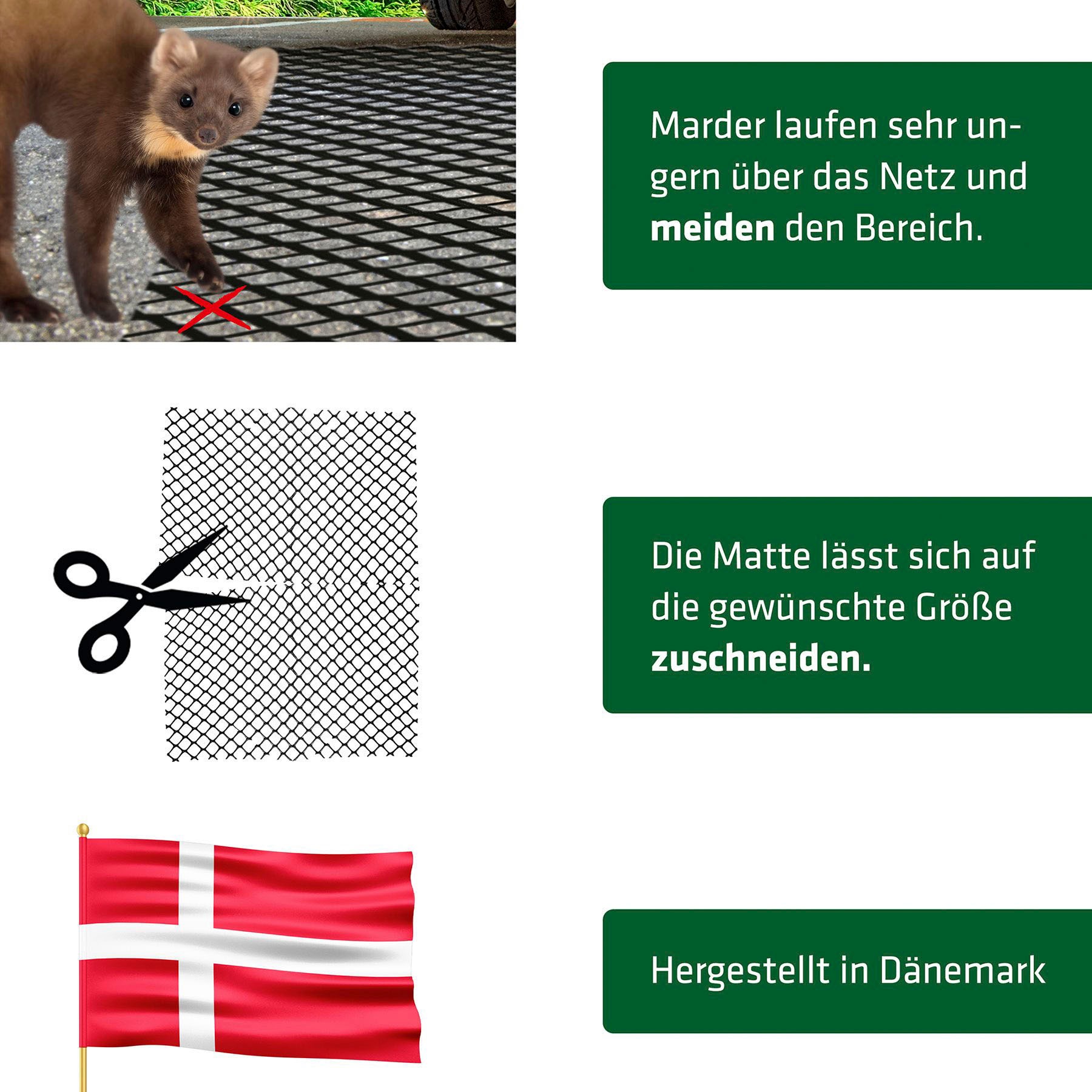 Gardigo Marder-Schutzgitter »Marder-Matte«, gerollt