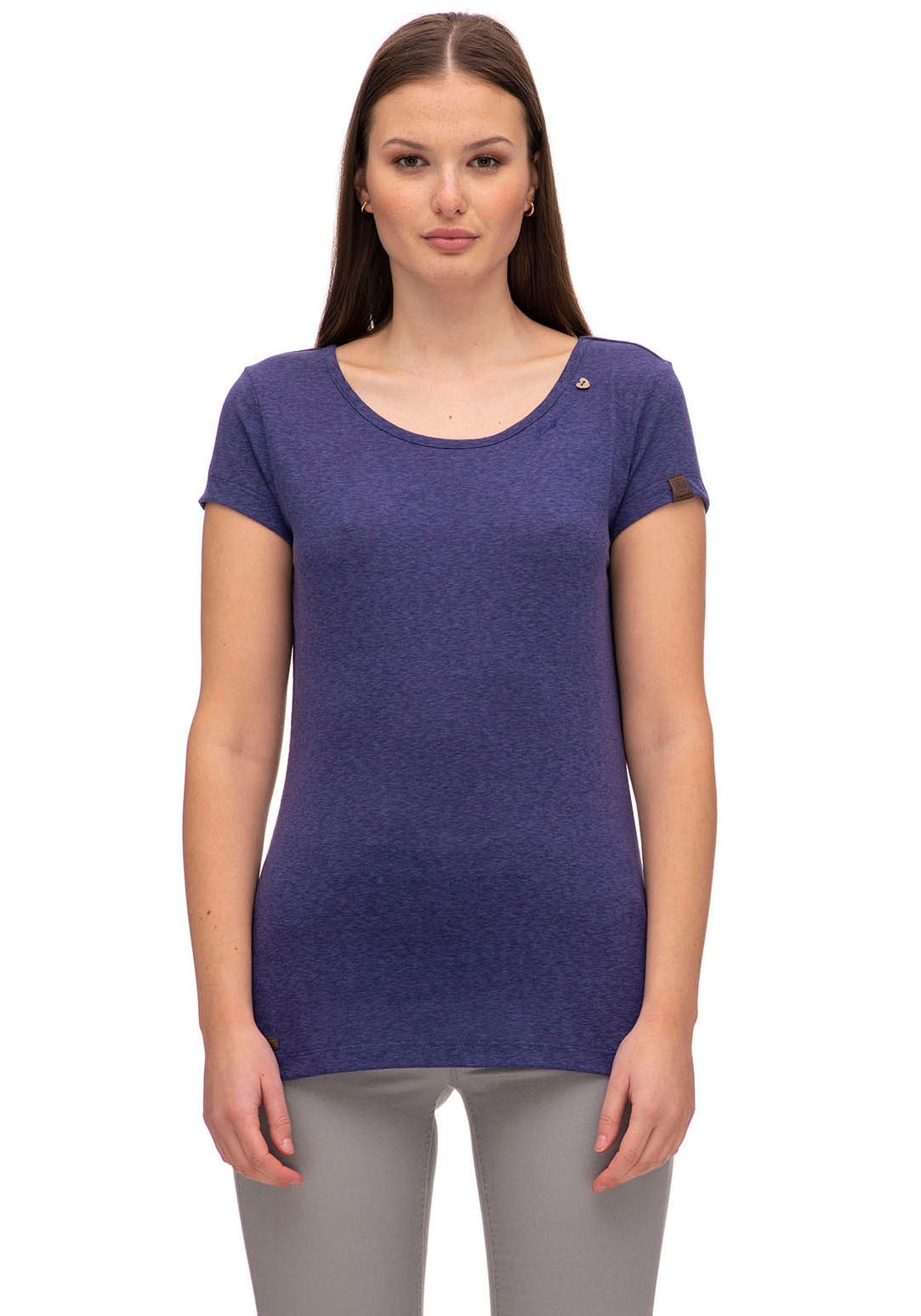 Ragwear Rundhalsshirt »Shirt MINTT«, T-Shirt in Melange Optik kaufen | BAUR