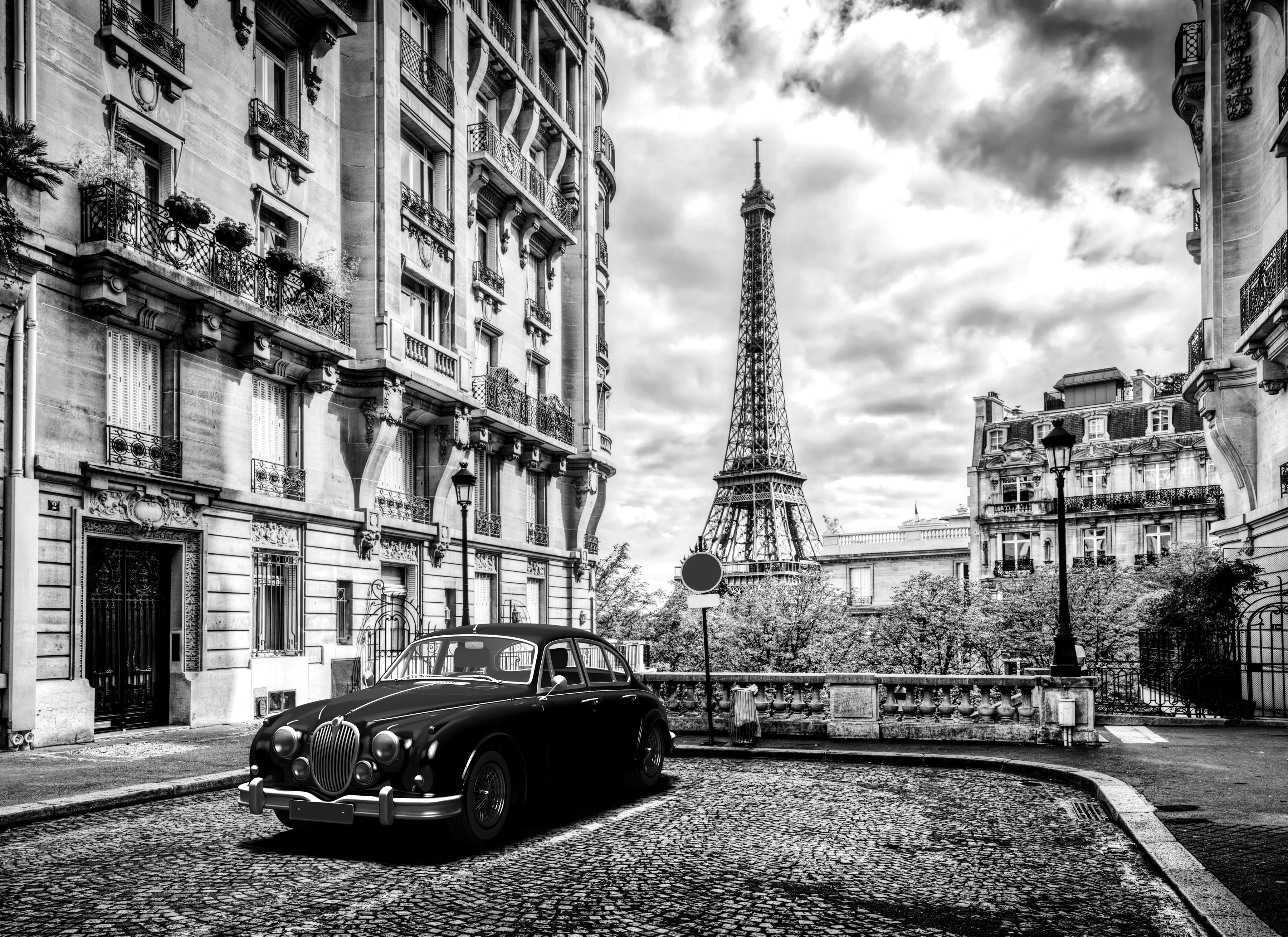 Papermoon 1100000002199 "Paris Schwarz & Weiß"