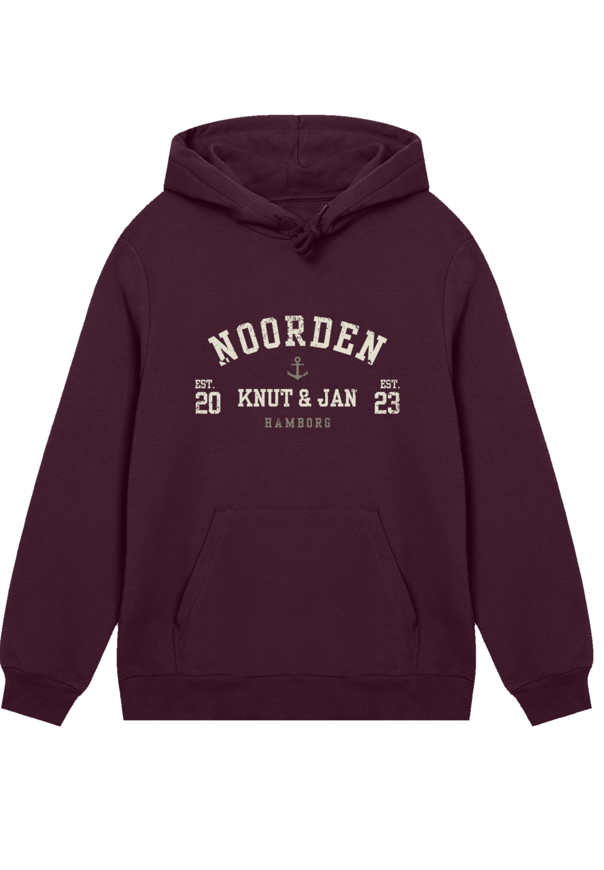 F4NT4STIC Kapuzenpullover »Knut & Jan Hamburg Noorden Collegiate«, Premium Qualität, Knut & Jan Hamburg