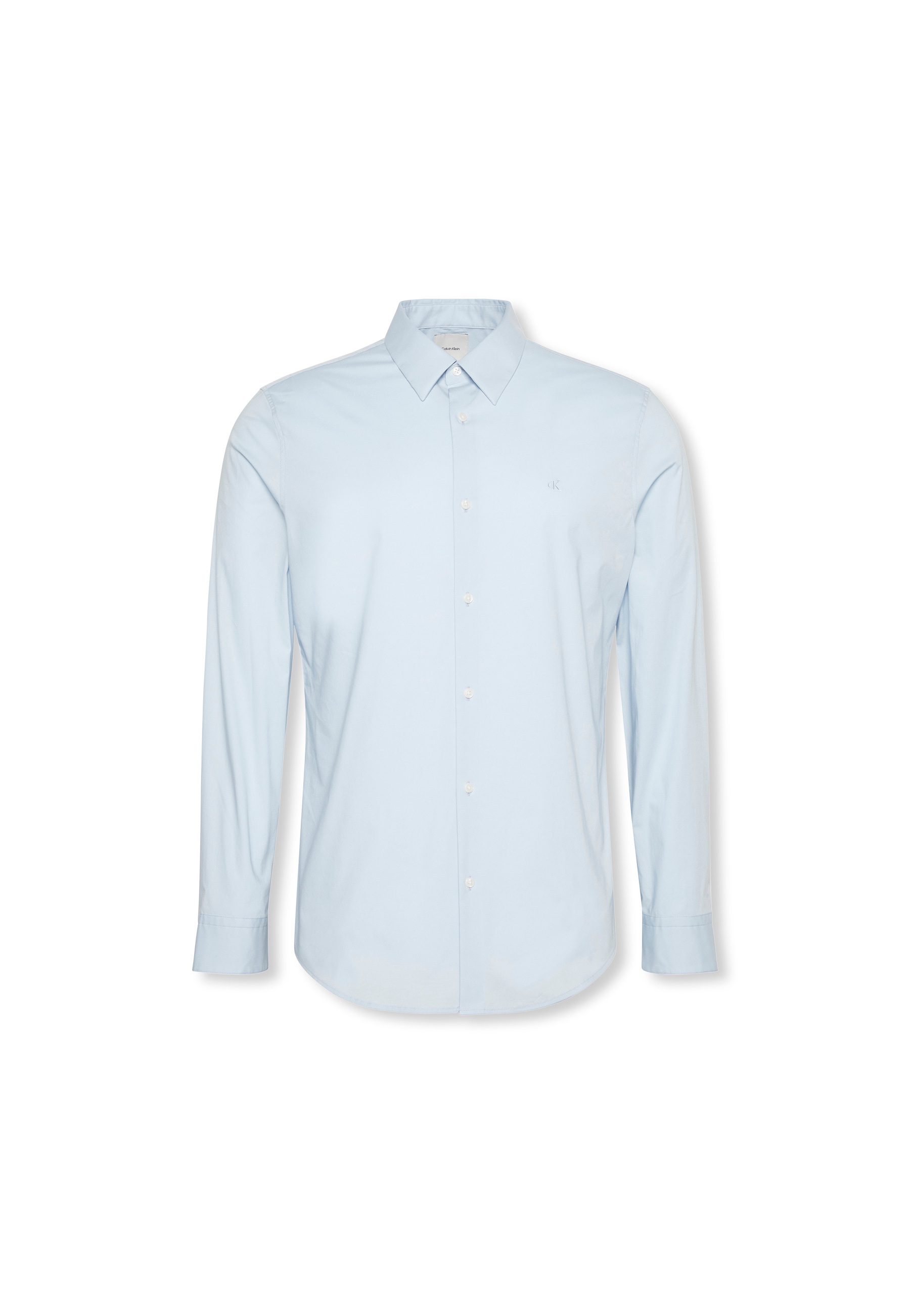 Calvin Klein Langarmhemd »LS SOLID STRETCH SLIM SHIRT«, in Unifarbe