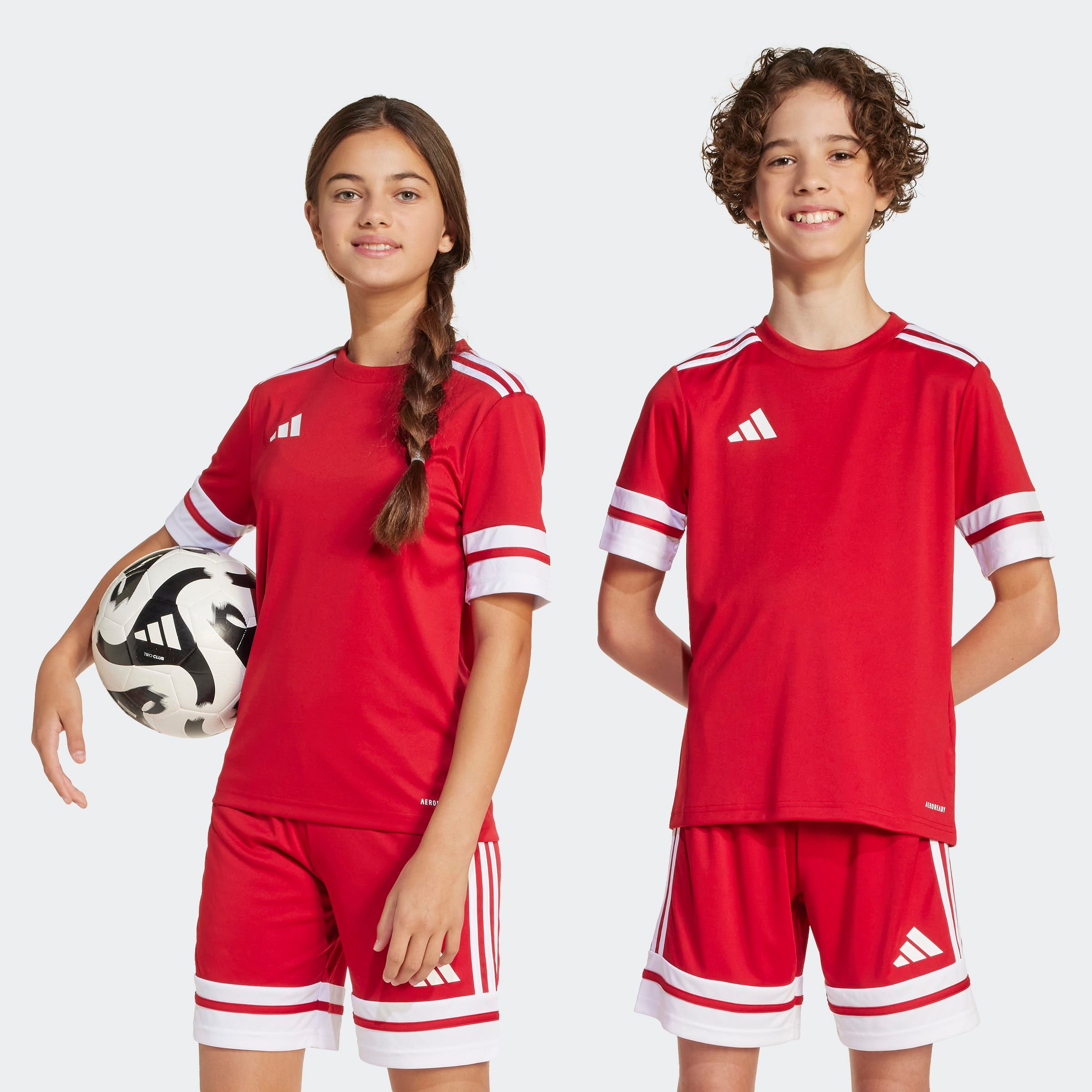 adidas Performance "SQUADRA 25 KIDS TRIKOT" für Kinder, mit AEROREADY-Technologie, aus Polyester, Kurzarmdesign