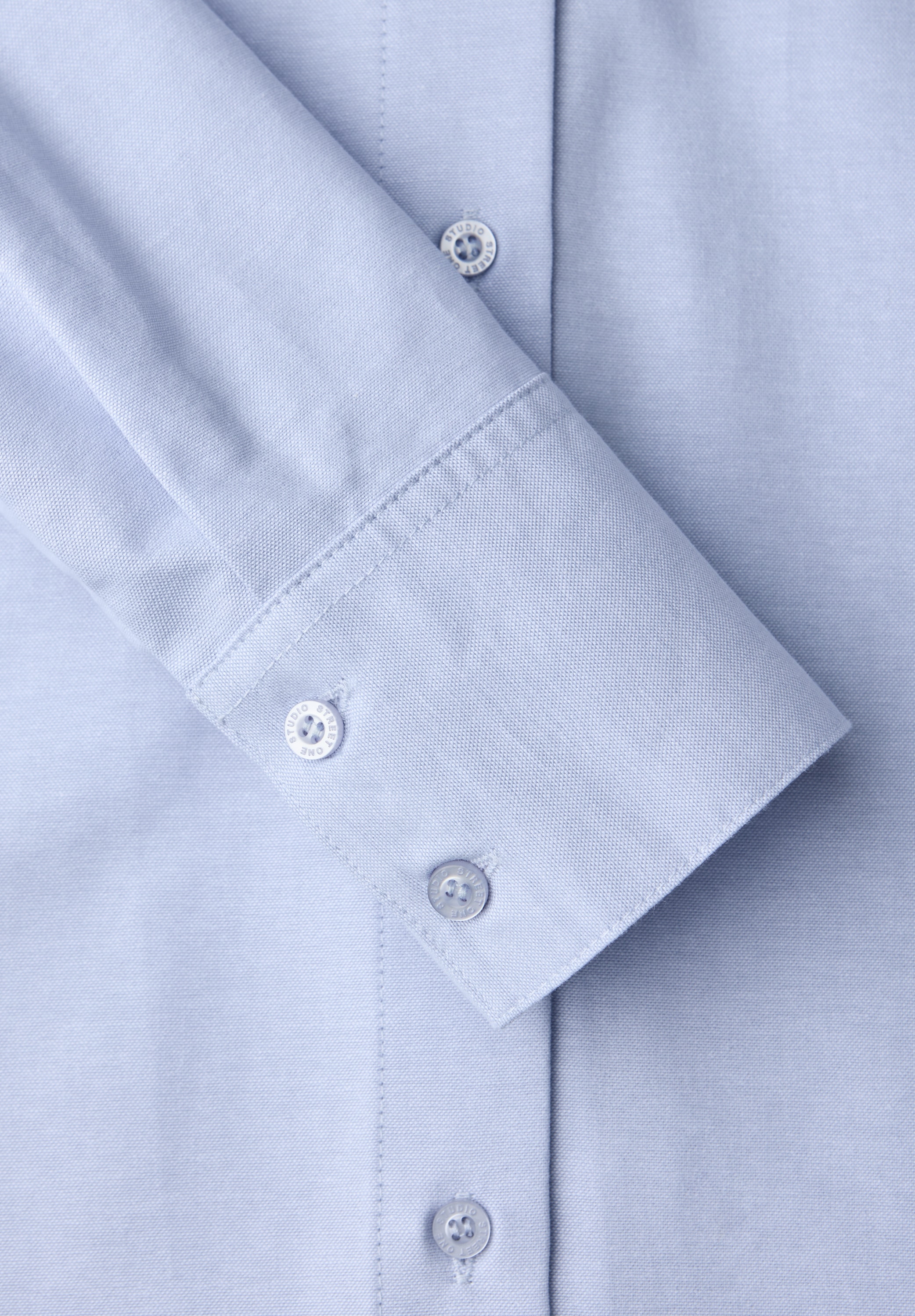 STREET ONE STUDIO Langarmbluse aus reiner Baumwolle