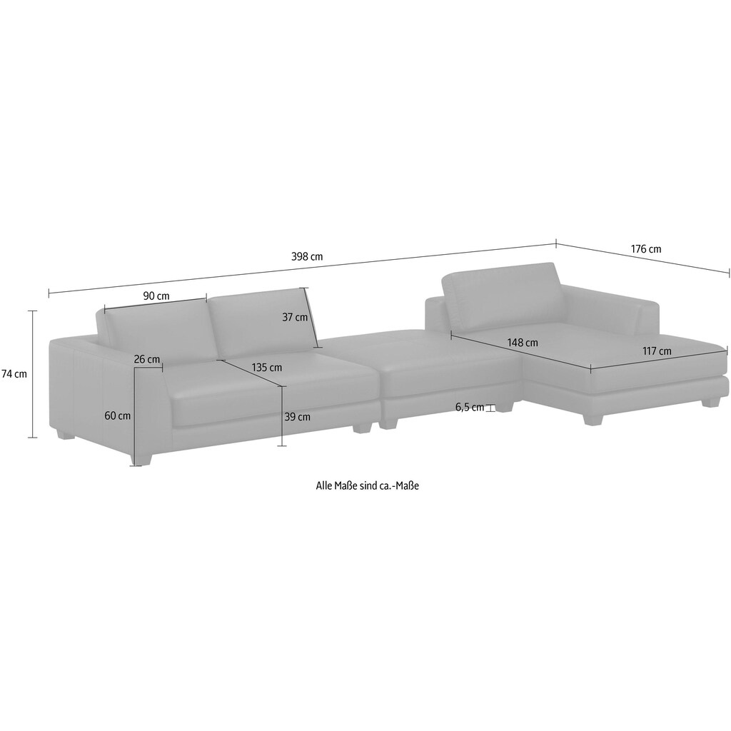 machalke® Ecksofa »atoll, L-Form«